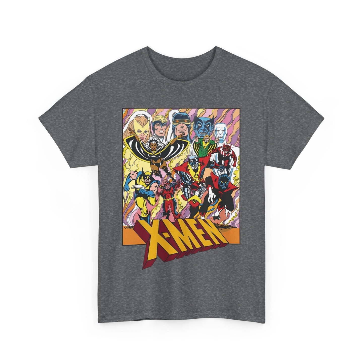 Uncanny X-Men T-Shirt - Dave Cockrum Art - Cyclops, Nightcrawler, Storm, Wolverine, Thunderbird - Marvel Comics