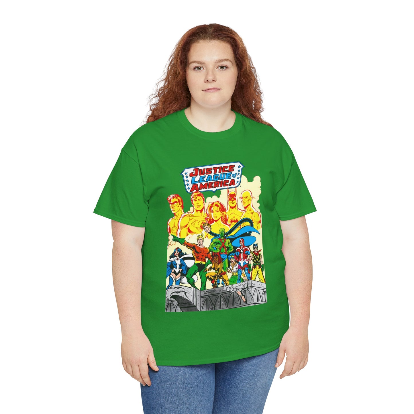 Justice League Detroit T-Shirt - Aquaman, Elongated Man, Zatanna, Vixen, Steel, Martian Manhunter, Vibe, Gypsy