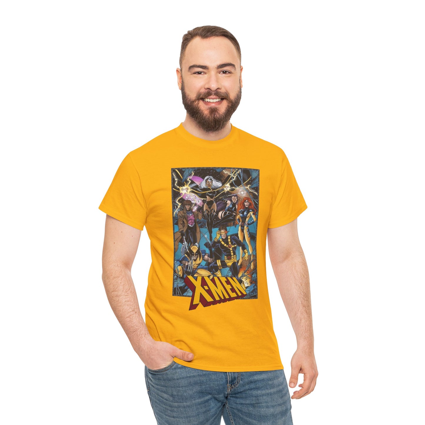 Uncanny X-Men T-Shirt - George Perez Art - Cyclops, Jean Grey, Psylocke, Gambit, Storm - Marvel Comics Mutant Heroes