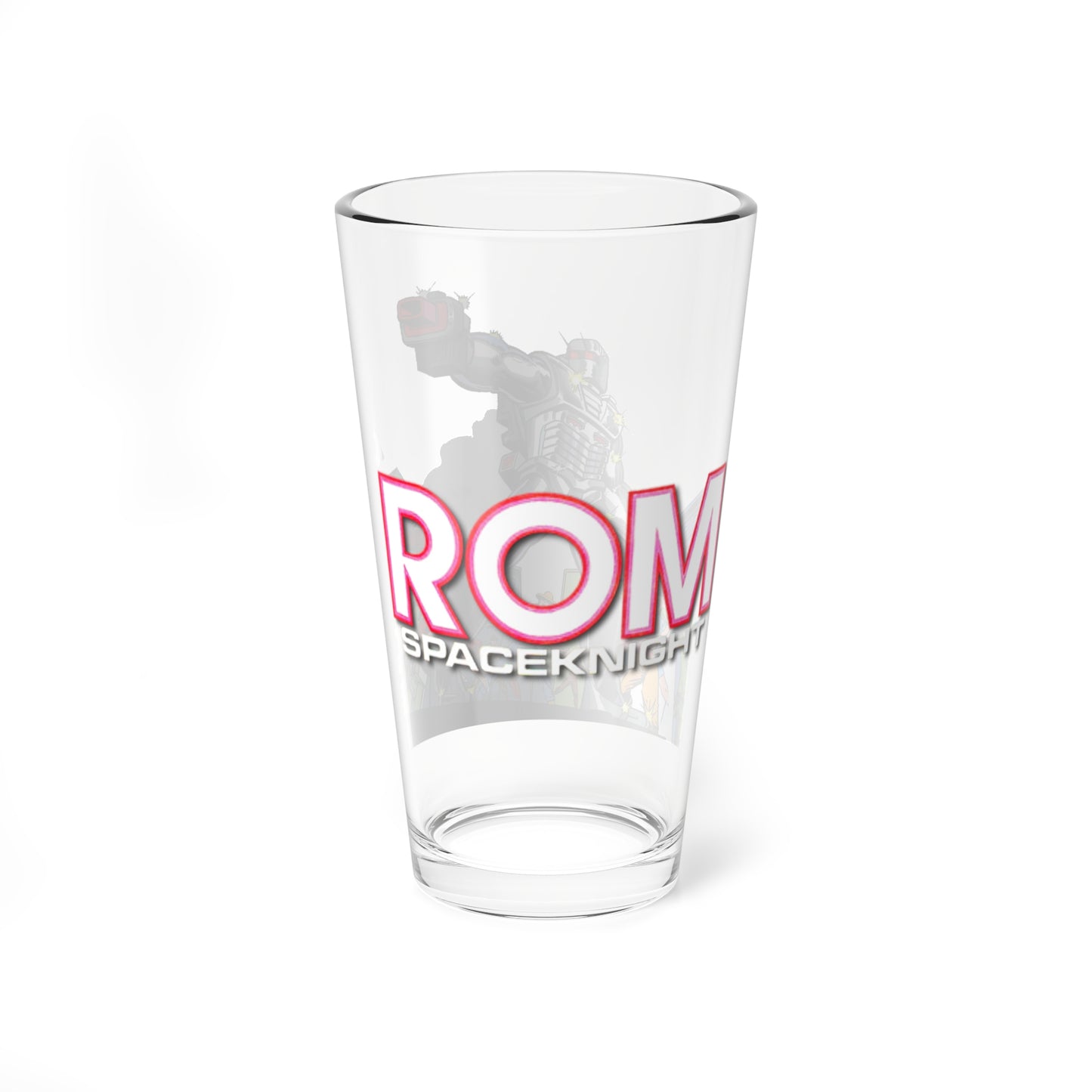 ROM Spaceknight Pint Glass, 16oz - Marvel Comics Art - Dire Wraiths - Popular 1980s Comic Series