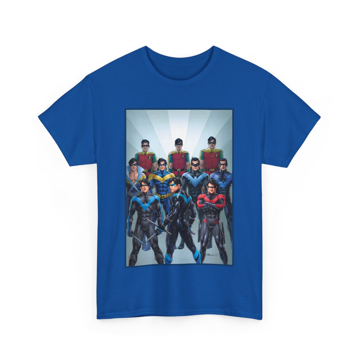 Nightwing Through the Ages T-Shirt - Nicola Scott Art - Dick Grayson, Robin the Boy Wonder - Batman Sidekick - New Teen Titans Leader - DC Comics