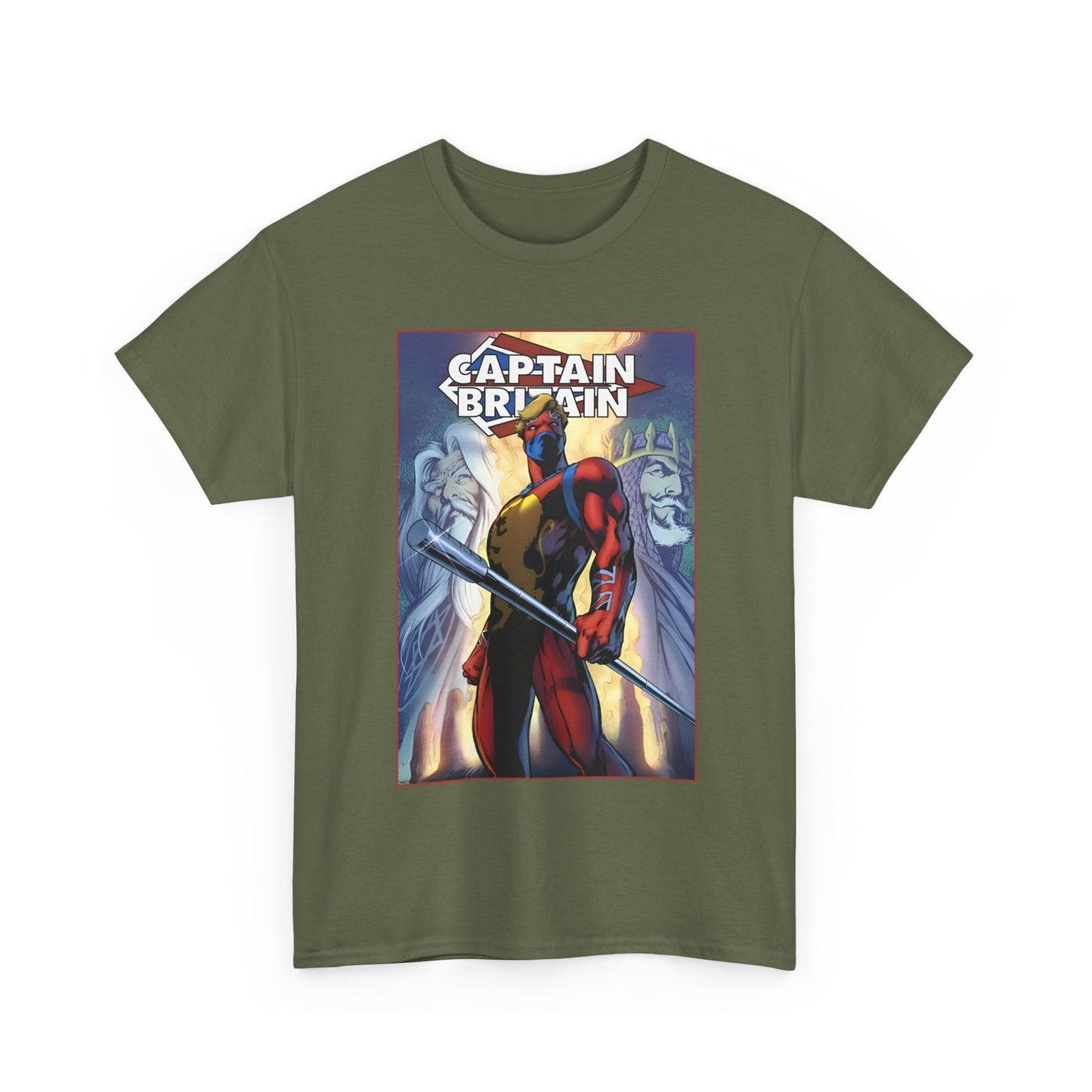 Captain Britain T-Shirt - Alan Davis Art - Excalibur Member - Marvel Comics