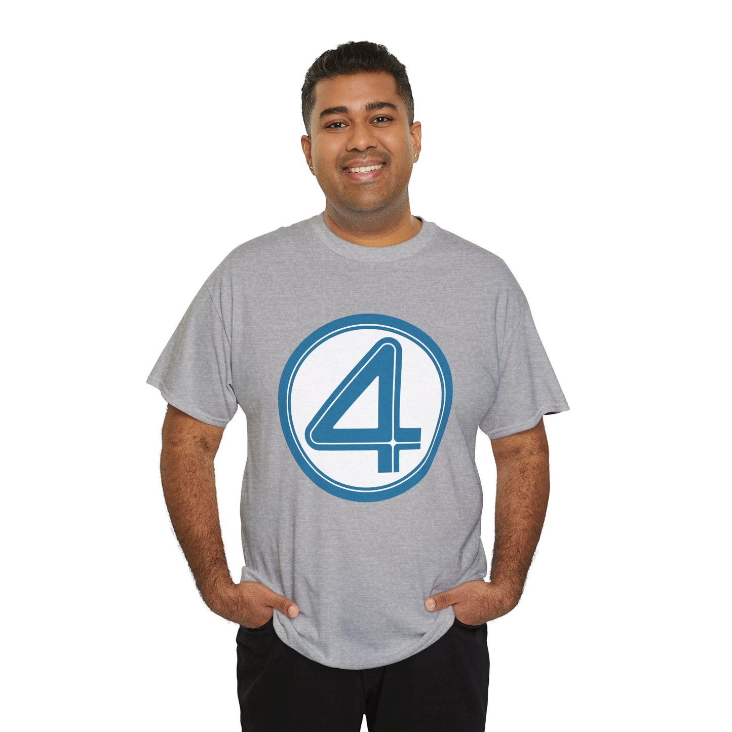Fantastic Four Logo T-Shirt - New Marvel Movie 2025 - MCU - Pedro Pascal - 4 - Marvel Comics - Reed Richards