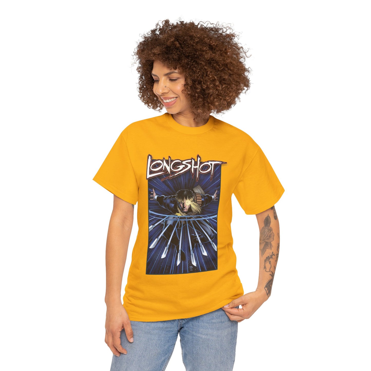 Longshot T-Shirt - Arthur Adams Art - Marvel Comics - Uncanny X-Men - Mojoverse Mutant - Popular 1980s Character
