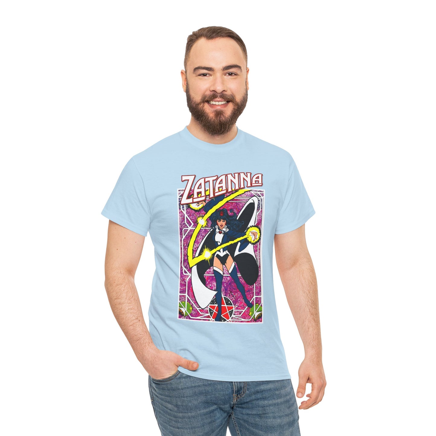 Zatanna T-Shirt - George Perez Postcard Art - Justice League Magic Member - JLA Satellite Era - DC Comics