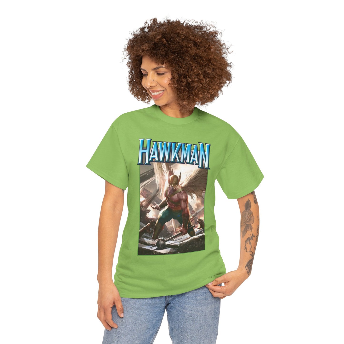 Hawkman T-Shirt - Lee Inhyuk Art - Carter Hall - JLA Member - Nth Metal - Thanagar - DC Comics
