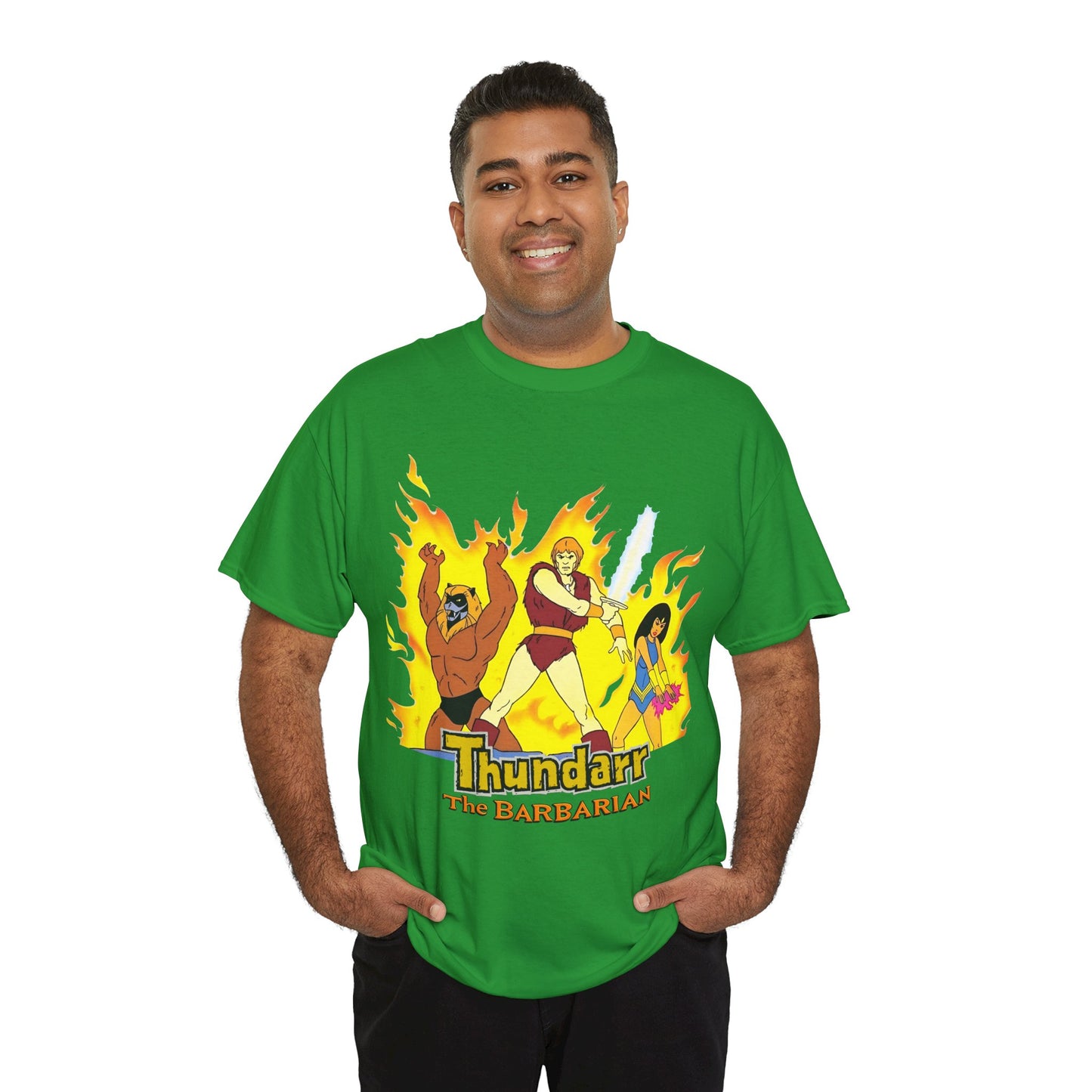 Thundarr the Barbarian T-Shirt - Princess Ariel, Ookla the Mok - Ruby-Spears Saturday Morning Cartoon - 1980s