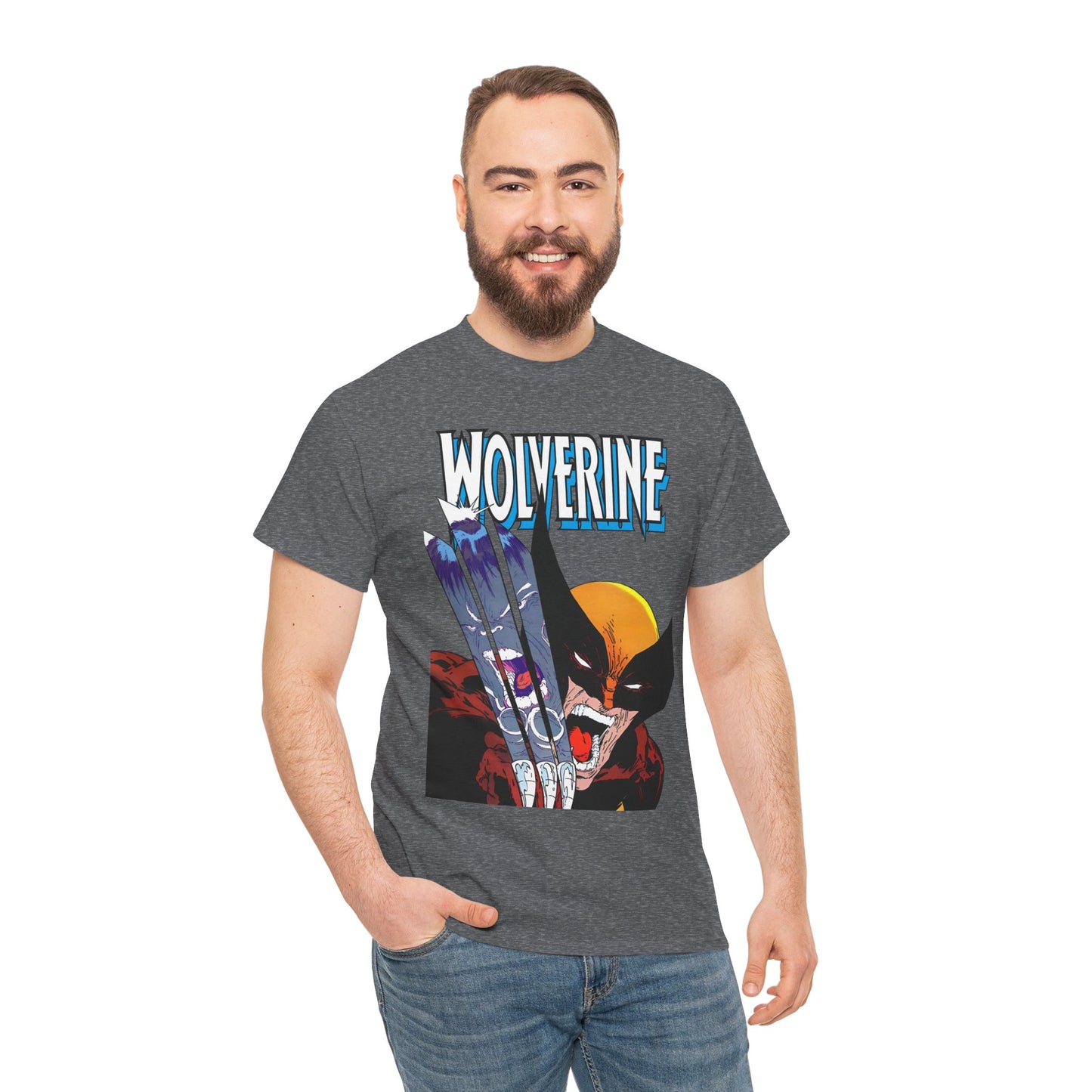 Wolverine T-Shirt - Amazing Todd McFarlane Art - Classic Image Vs Incredible Hulk - Marvel Comics - Logan