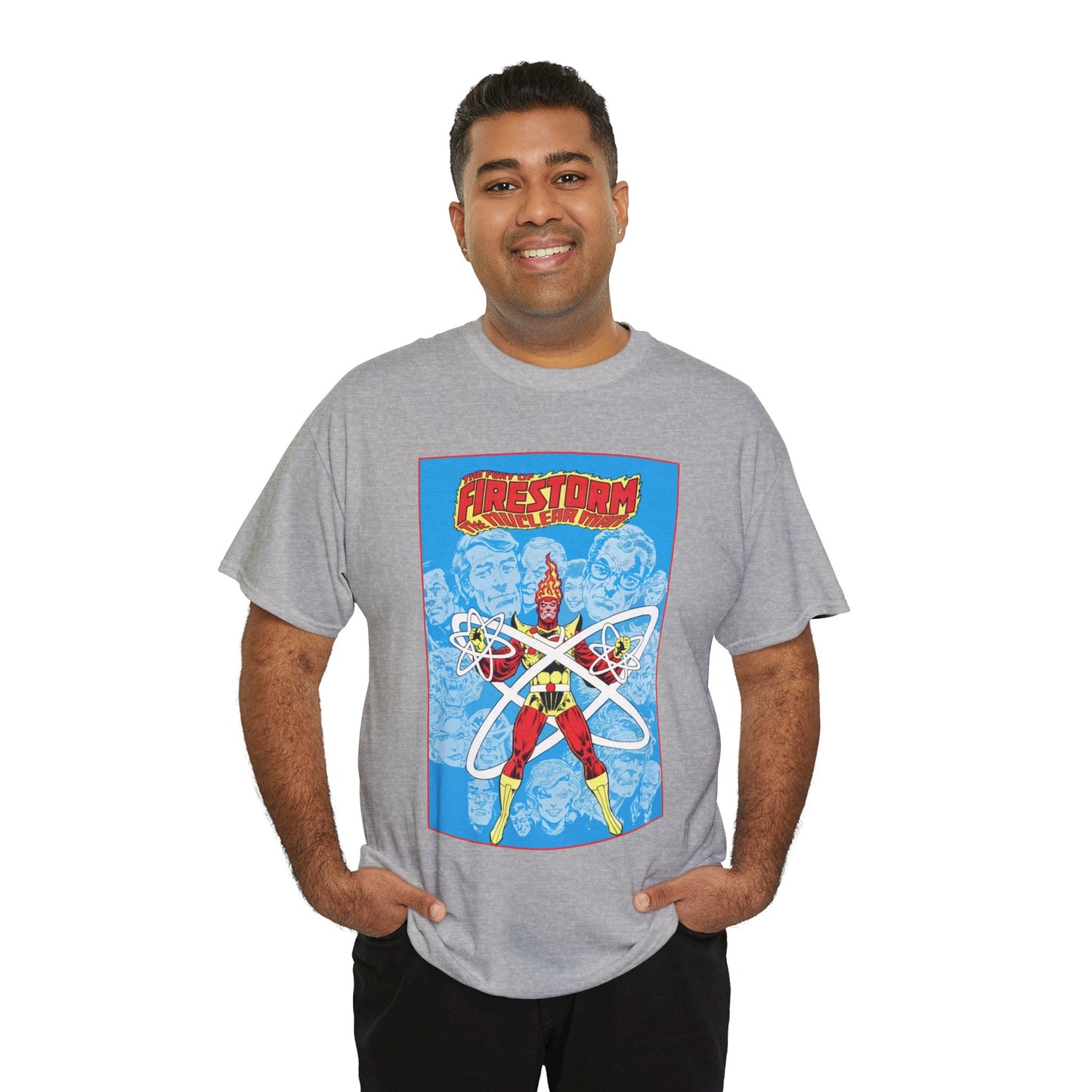 Fury of Firestorm T-Shirt - Pat Broderick Art - The Nuclear Man, Ronnie Raymond - JLA Member - DC Comics