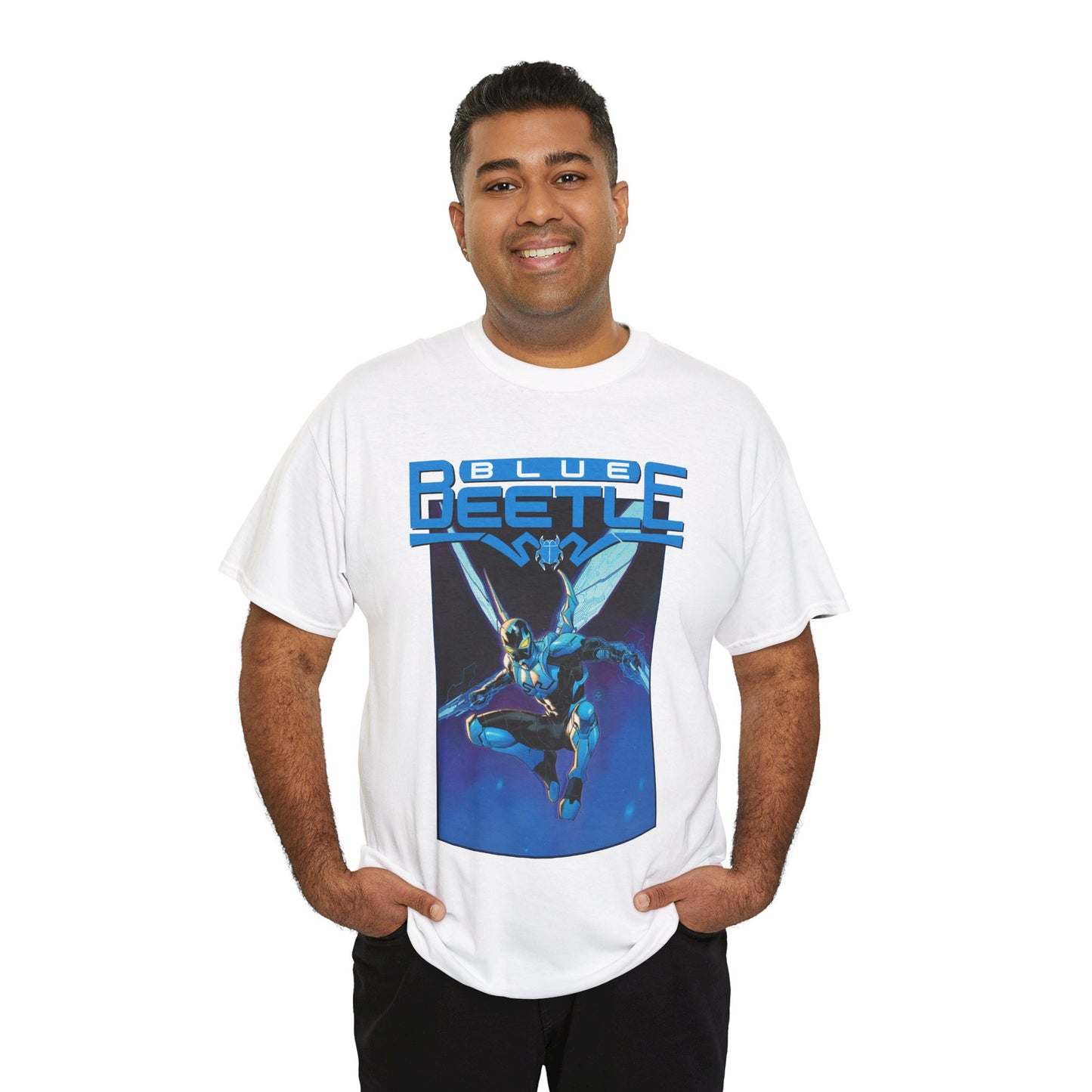 Blue Beetle T-Shirt - Dan Mora Art - DC Comics Character - Jaime Reyes