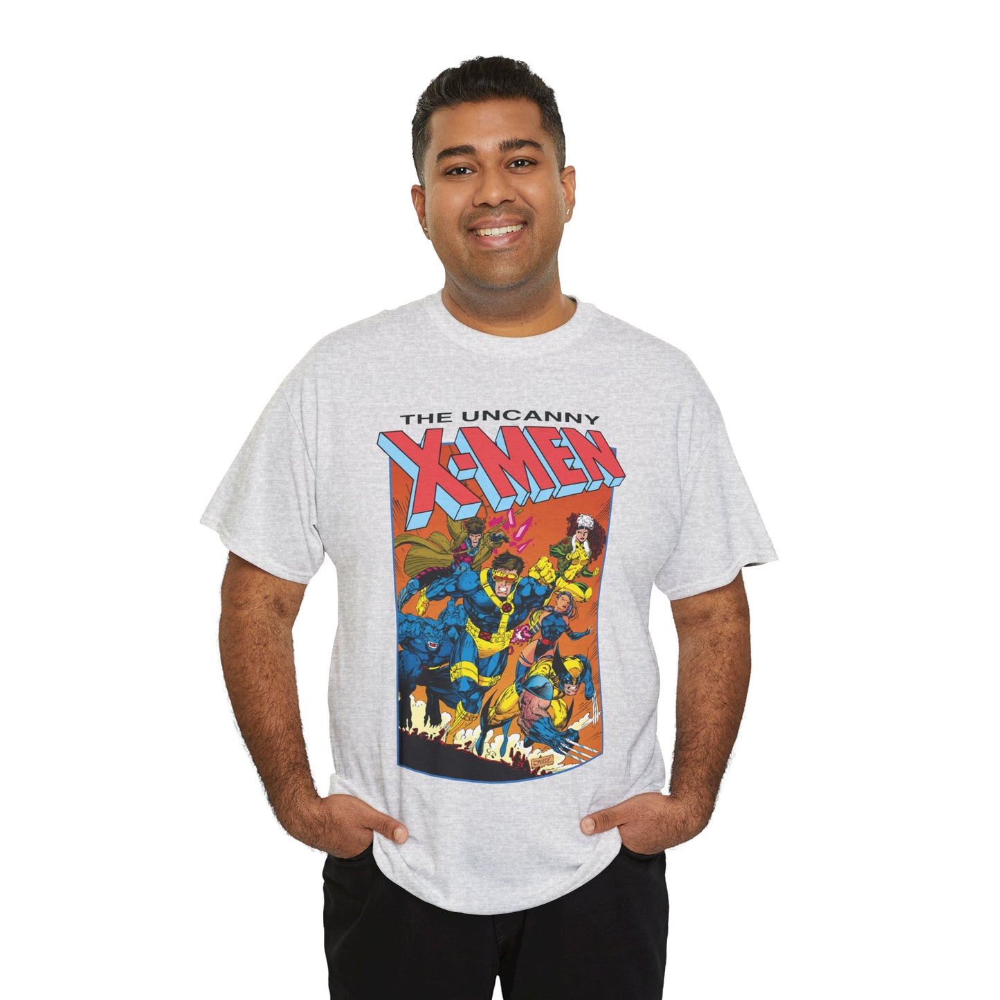 Uncanny X-Men T-Shirt - Jim Lee Art - Cyclops, Wolverine, Gambit, Rogue, Psylocke, Beast - Marvel Comics Mutants