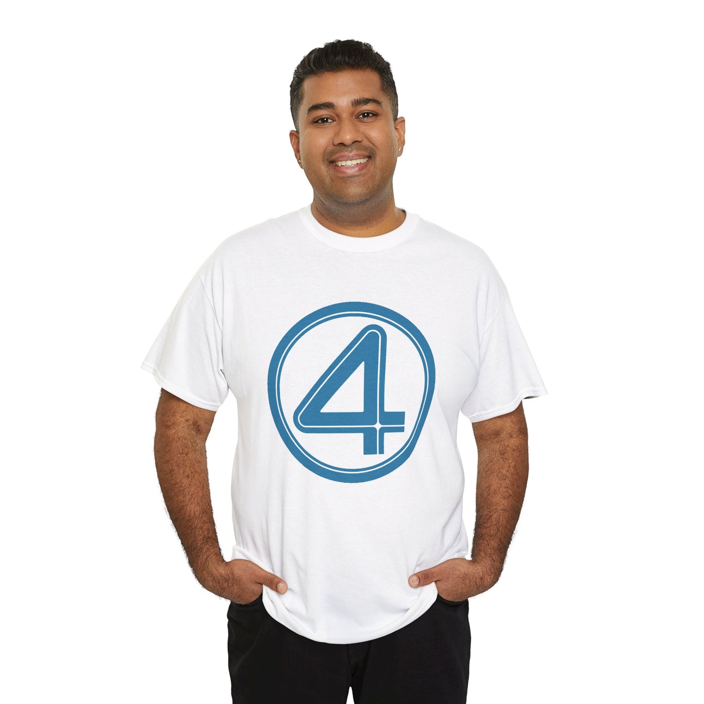 Fantastic Four Logo T-Shirt - New Marvel Movie 2025 - MCU - Pedro Pascal - 4 - Marvel Comics - Reed Richards