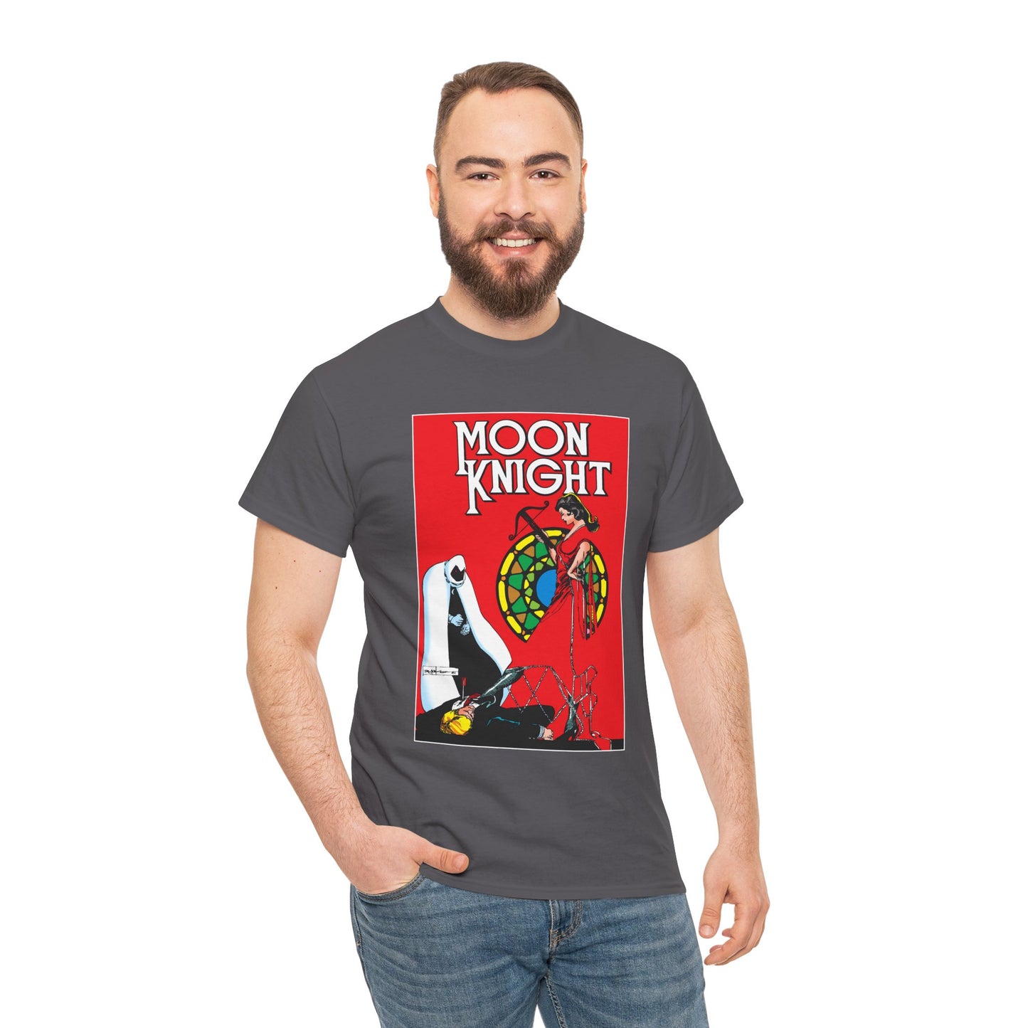 Moon Knight T-Shirt - Bill Sienkiewicz Art - Marc Spector - Marvel Comics - Khonshu