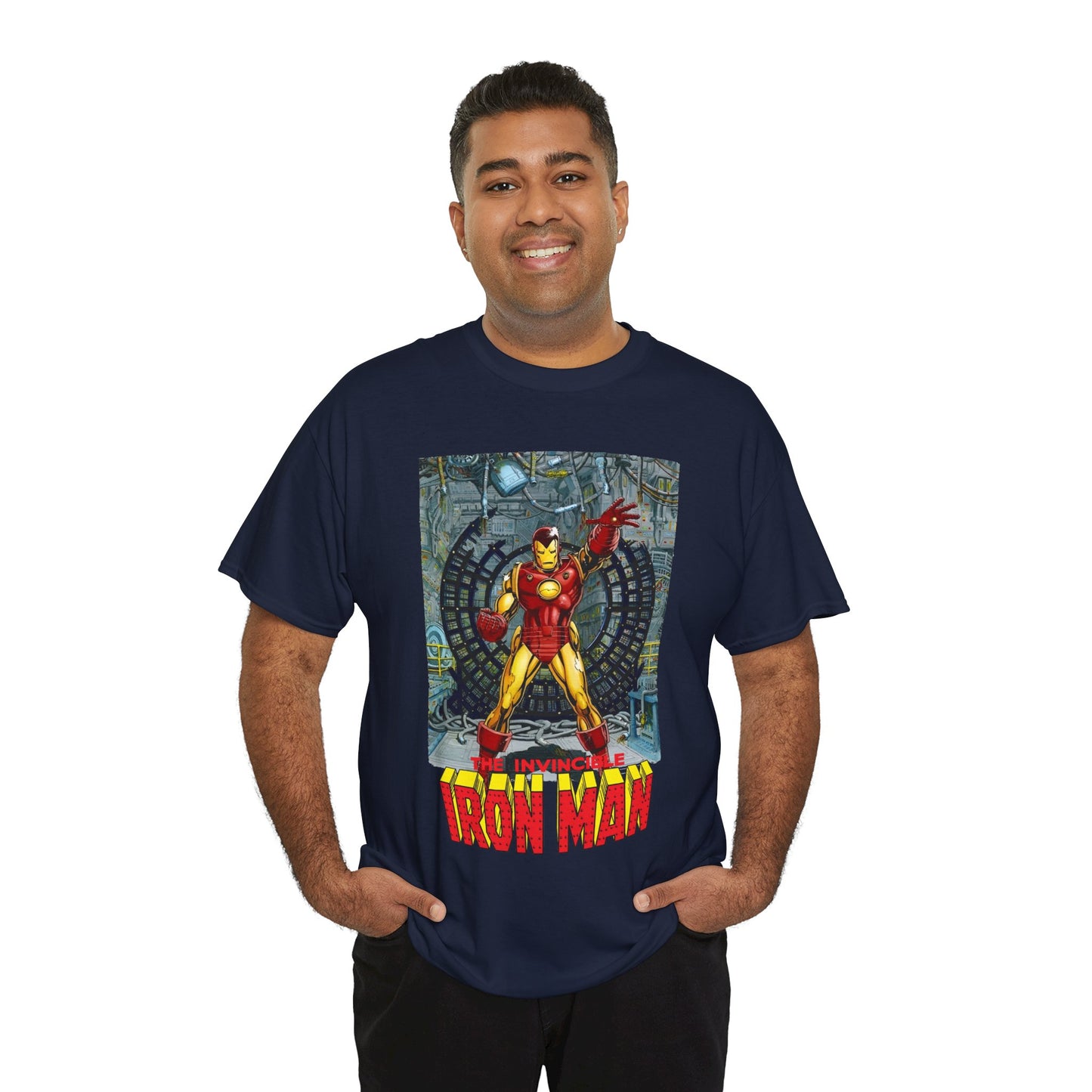 Iron Man T-Shirt - Bob Layton Art - Tony Stark Armor - Avengers Member & Leader - Marvel Comics