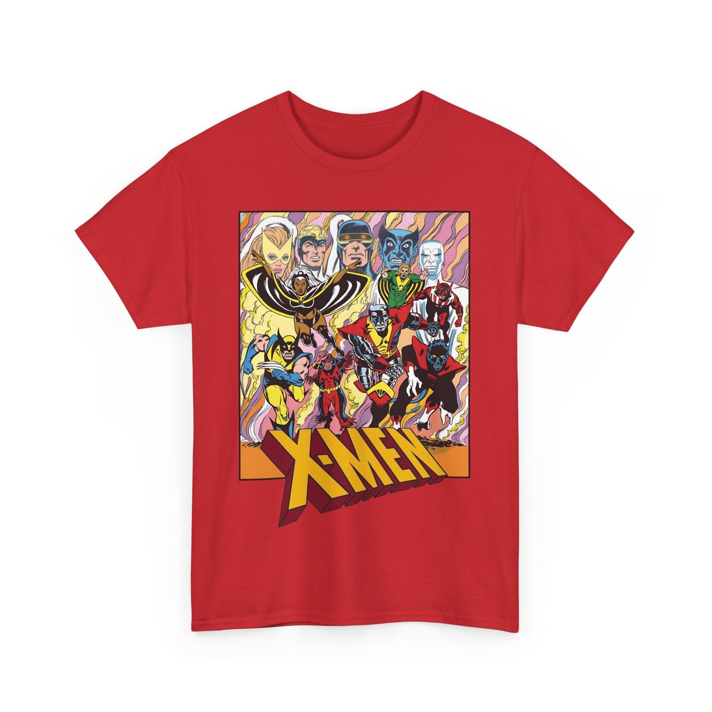Uncanny X-Men T-Shirt - Dave Cockrum Art - Cyclops, Nightcrawler, Storm, Wolverine, Thunderbird - Marvel Comics