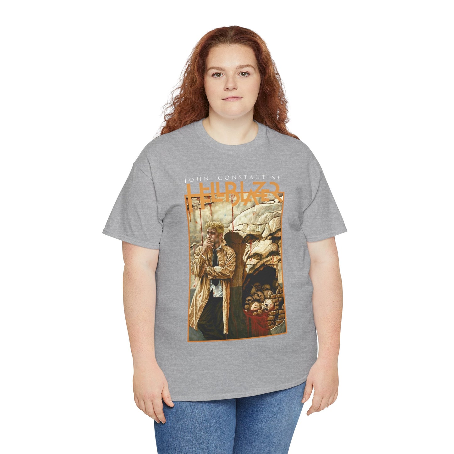 John Constantine Hellblazer T-Shirt - Lee Bermejo Art - #223 Cover - Wall Bleeding Blood - Vertigo Comics, DC Comics