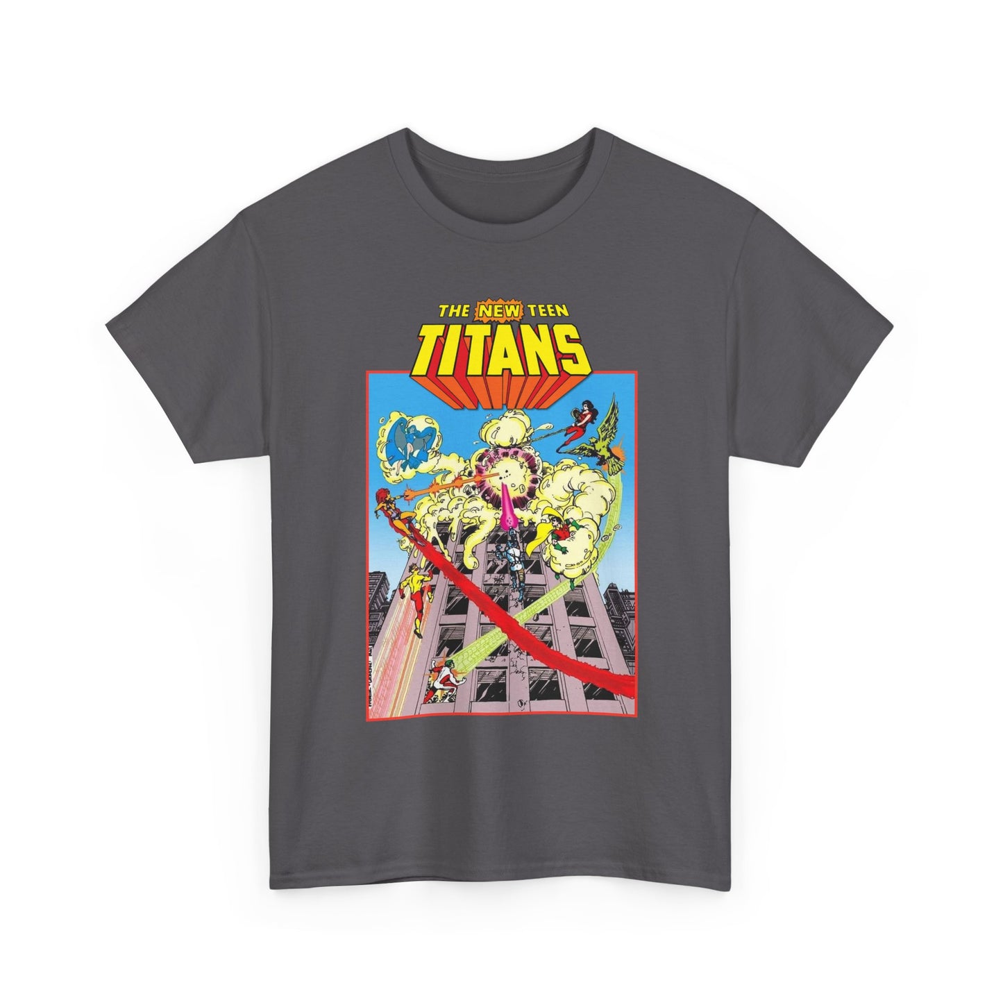 New Teen Titans T-Shirt - George Perez Art - DCCP #26 Preview Cover - Raven, Cyborg, Starfire, Changeling - DC Comics