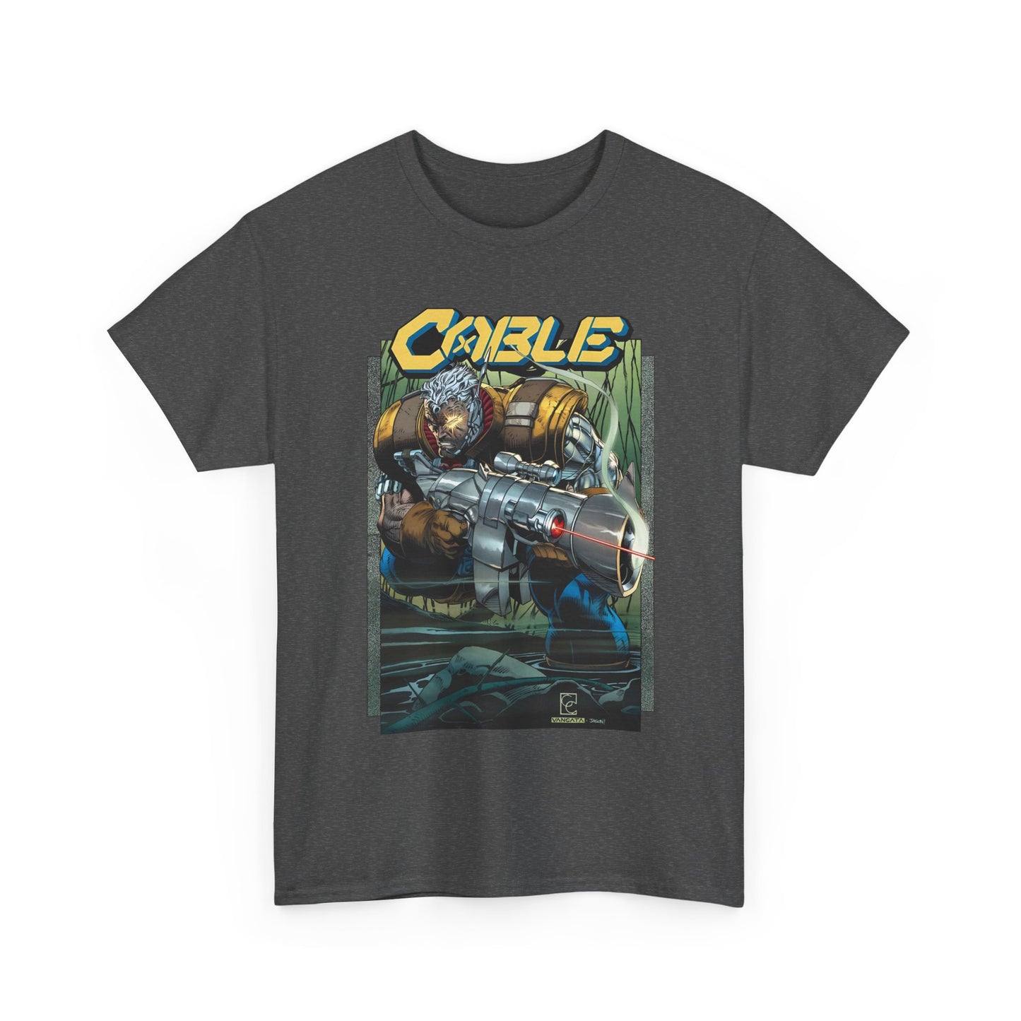 Cable T-Shirt - Greg Capullo Art - X-Force Leader, Mutant Fighter - Nathan Summers - Marvel Comics