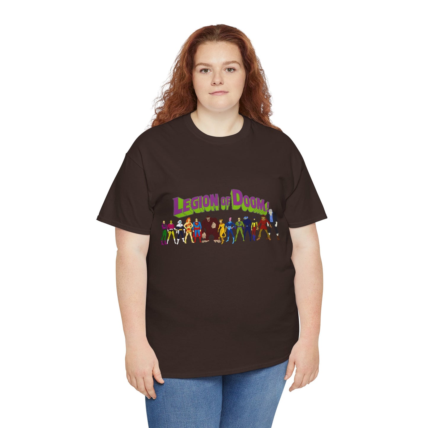 Legion of Doom T-Shirt - Super Friends Villains - Lex Luthor, Giganta, Scarecrow, Grodd, Brainiac, Riddler, Sinestro, Cheetah - Hanna-Barbera Cartoon - Challenge of the Super Friends
