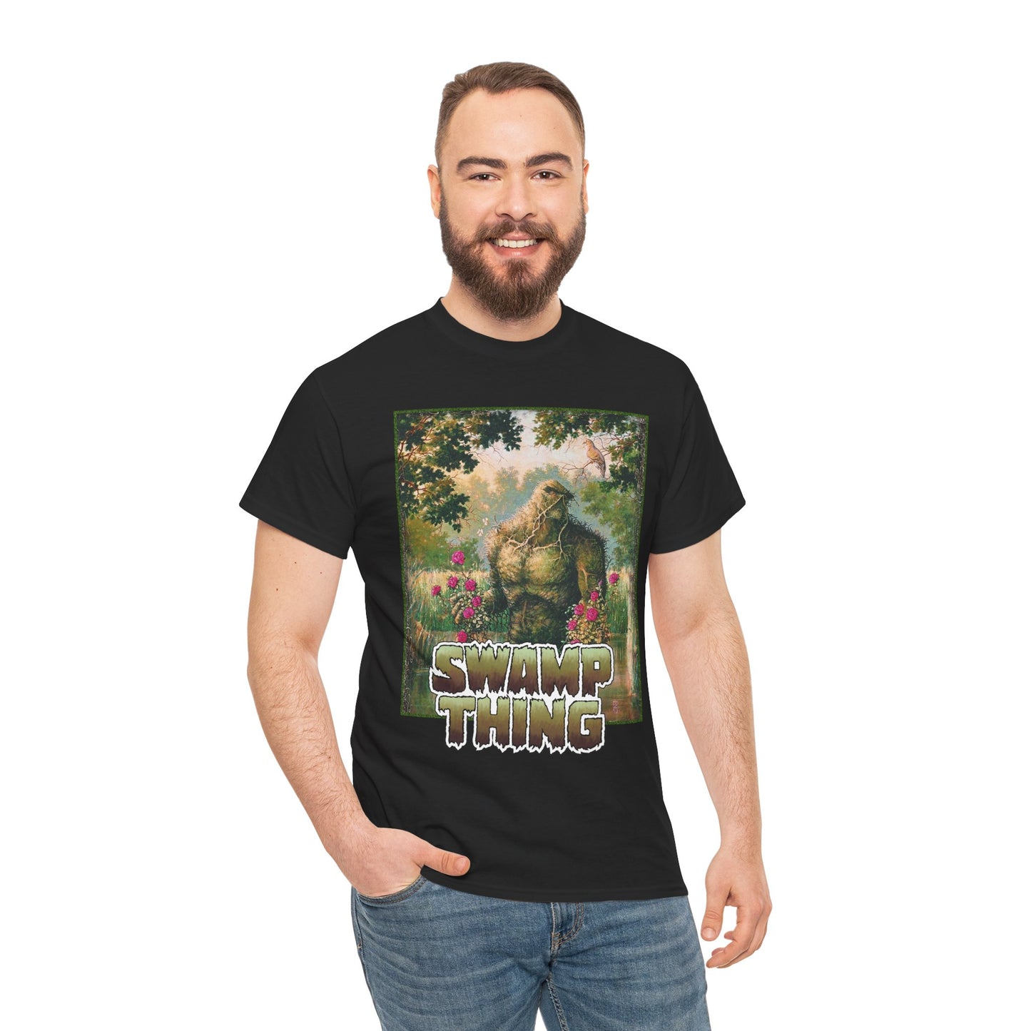Swamp Thing T-Shirt - Michael Zulli Art From the 1993 Poster - Alec Holland, Parliament of Trees - DC Comics, Vertigo Comics