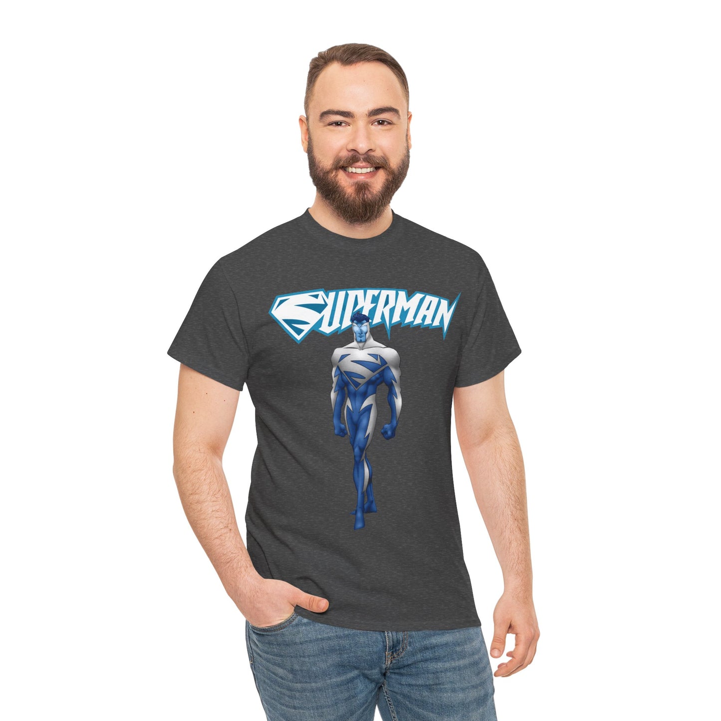Superman T-Shirt - Clark Kent - Man of Steel - DC Comics - Electric Superman 1990s Storyline