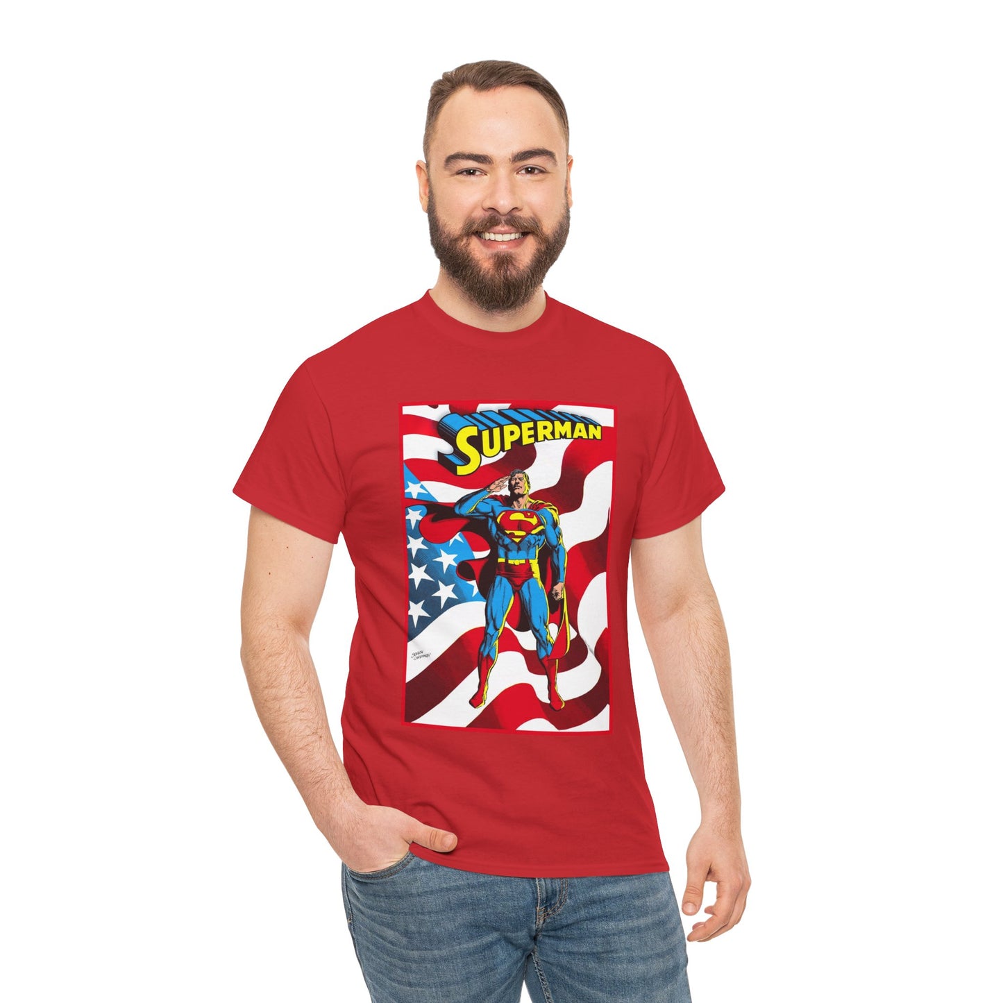 Superman T-Shirt - Jerry Ordway Art - Man of Steel, Metropolis - DC Comics