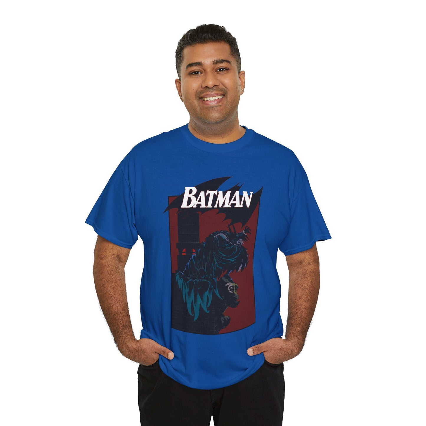 Batman T-Shirt - Kelley Jones Art - 1990s Dark Knight Detective Artwork - Perched on a Gargoyle - DC Comics