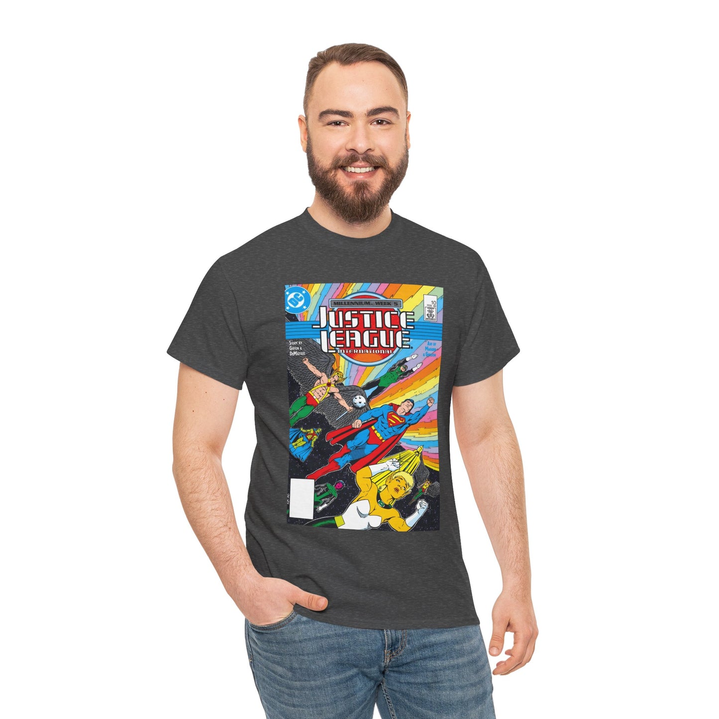 Justice League International T-Shirt - Kevin Maguire Art - DC Comics