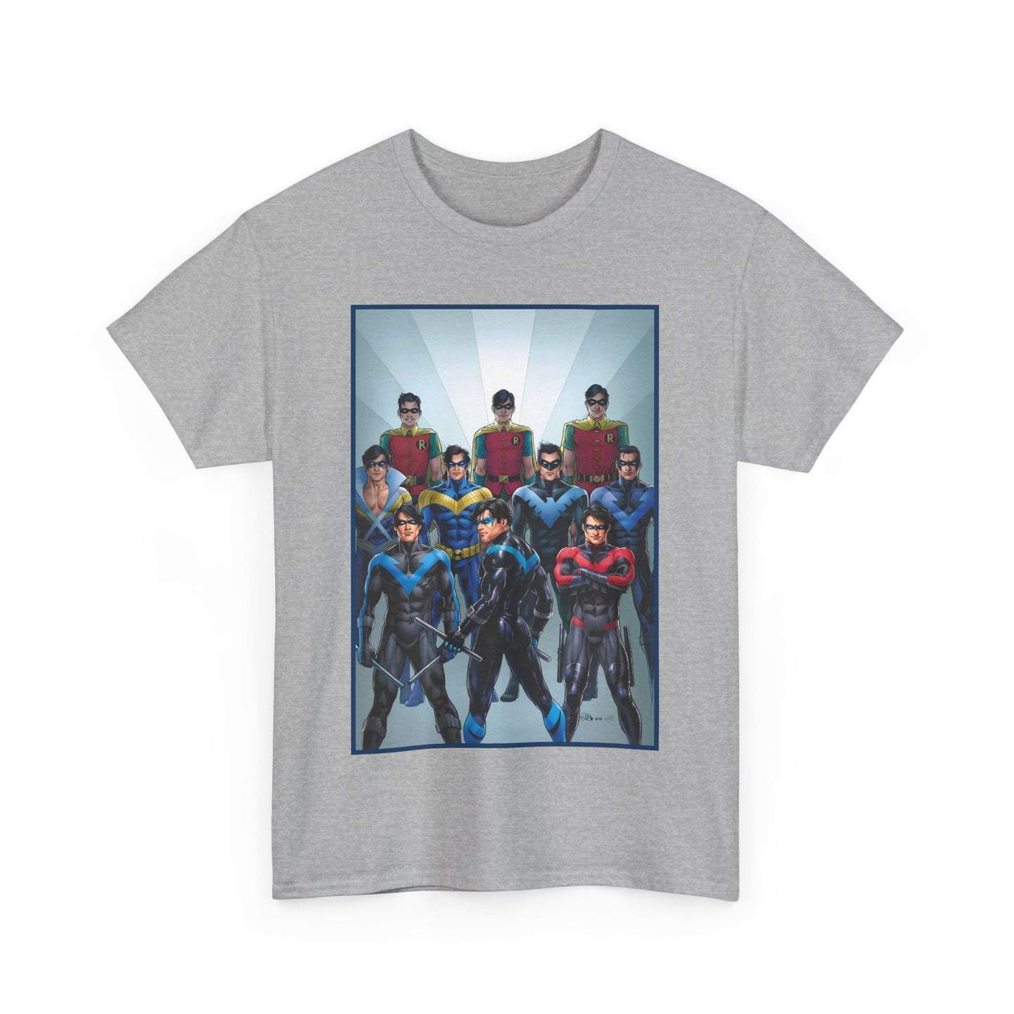 Nightwing Through the Ages T-Shirt - Nicola Scott Art - Dick Grayson, Robin the Boy Wonder - Batman Sidekick - New Teen Titans Leader - DC Comics