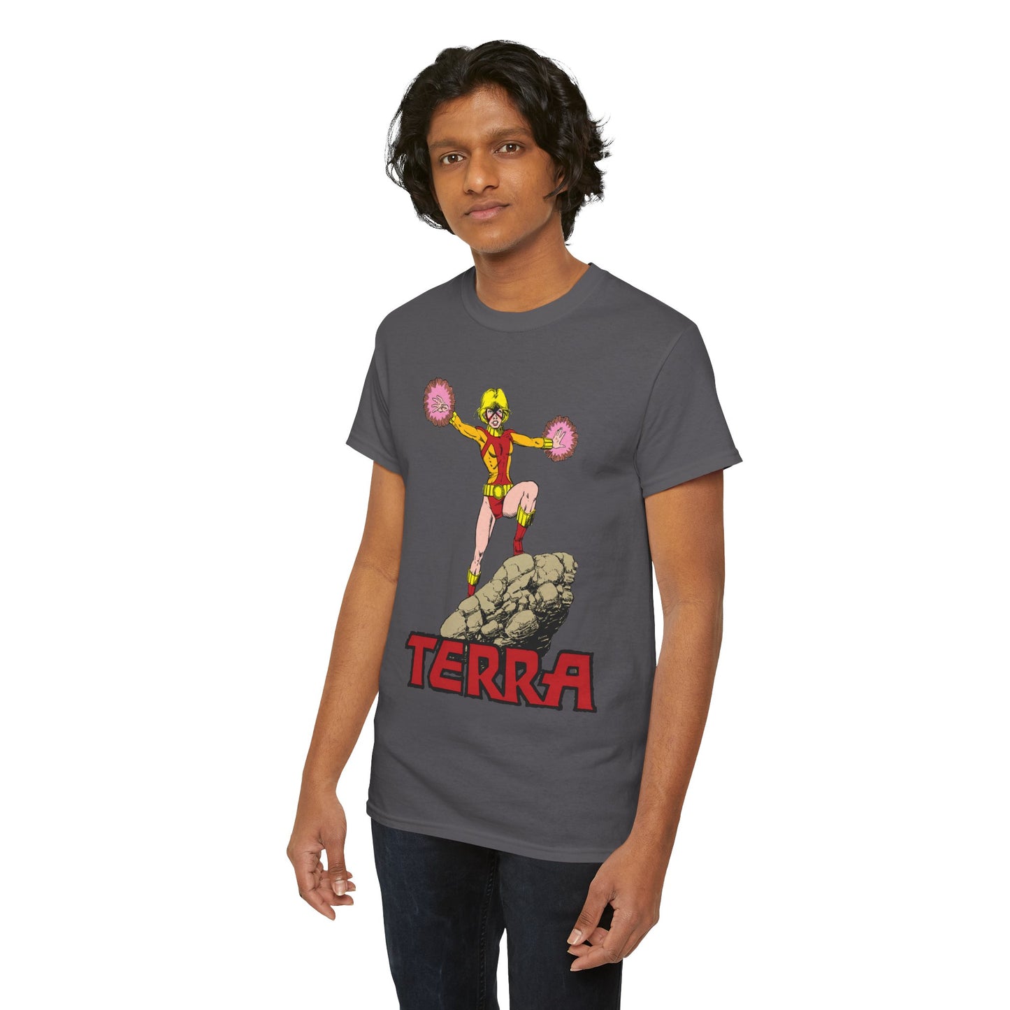 Terra T-Shirt - George Perez Art - - New Teen Titans & Traitor - Judas Contract - Tara Markov, Sister to Geo-Force - Deathstroke Ally - DC Comics