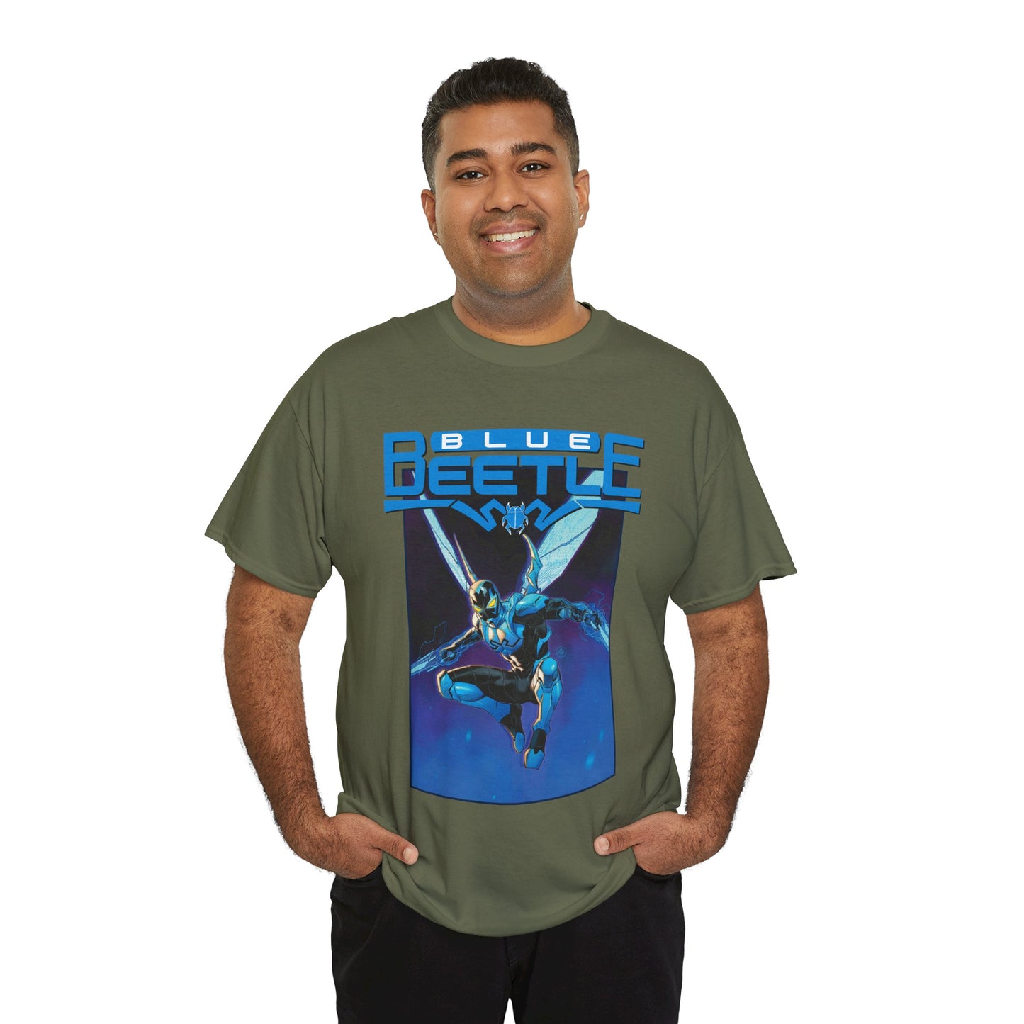 Blue Beetle T-Shirt - Dan Mora Art - DC Comics Character - Jaime Reyes