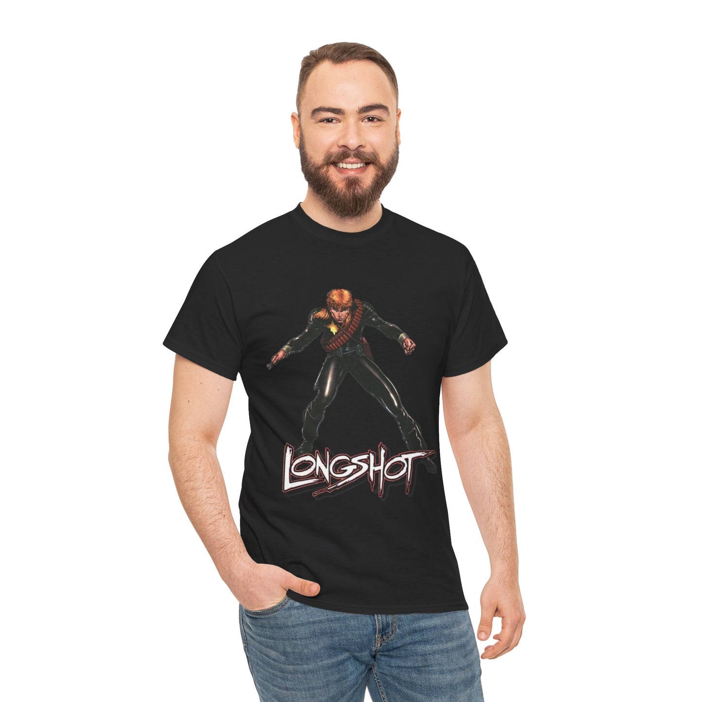 Longshot T-Shirt - Arthur Adams Art - Marvel Comics - Uncanny X-Men - Mojo Foe - Mutant Member - Popular 1980s Series - Mojoverse