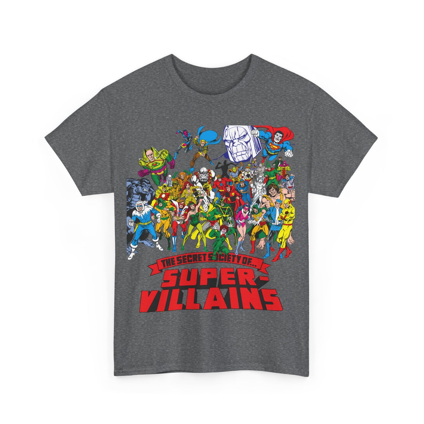 Secret Society of Super-Villains T-Shirt - DC Comics - SSOSV - Luthor, Grodd, Darkseid, Sinestro, Poison Ivy, Mirror Master