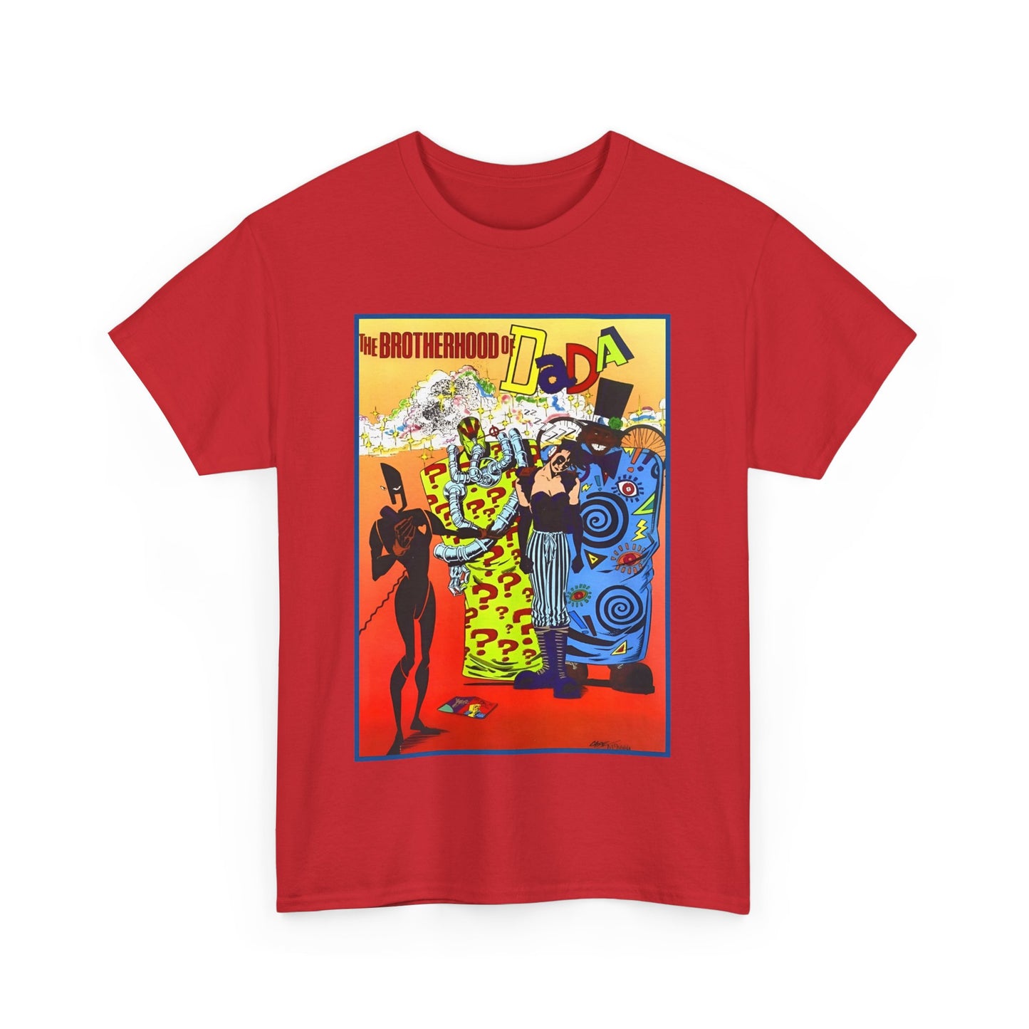 Brotherhood of Dada T-Shirt - Doom Patrol Foes - Mr Nobody, Quiz, Frenzy - DC Comics, Vertigo Comics - Grant Morrison Stories