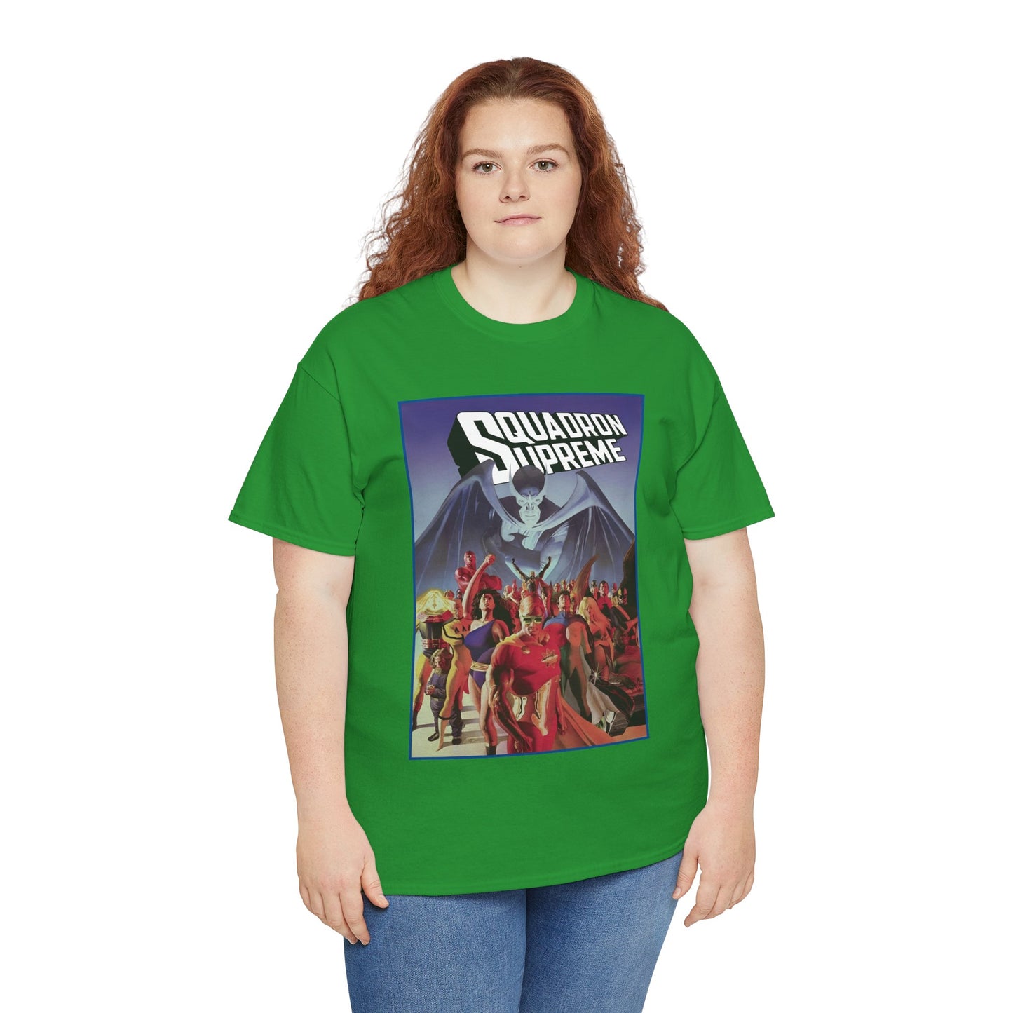 Squadron Supreme T-Shirt - Alex Ross Art - Hyperion, Nighthawk, Power Princess, Doctor Spectrum, Whizzer - Justice League Pastiches - Marvel Comics