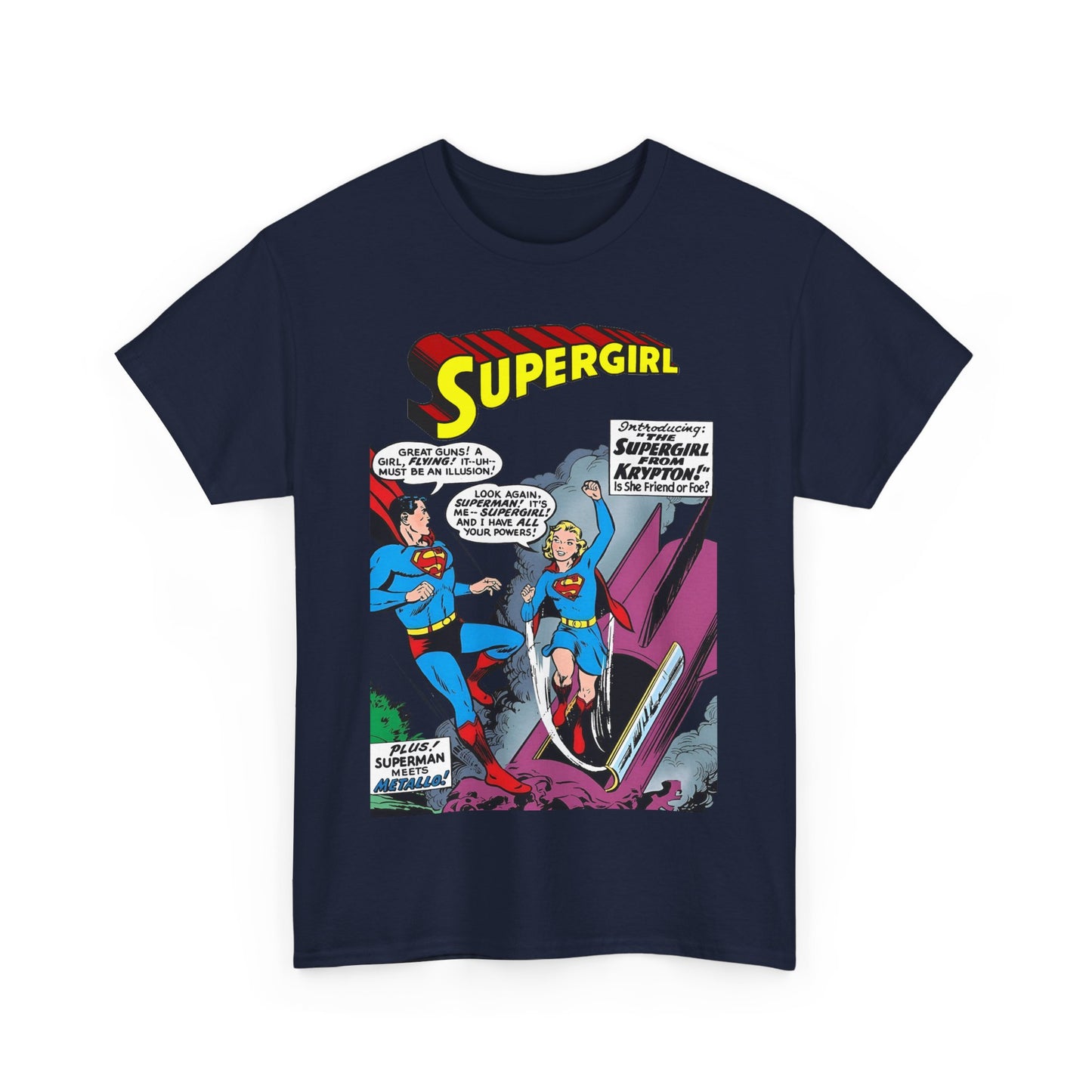 Supergirl T-Shirt - Action Comics #252 - 1st Appearance of Supergirl Cover Art - Kara from Kandor - DC Comics