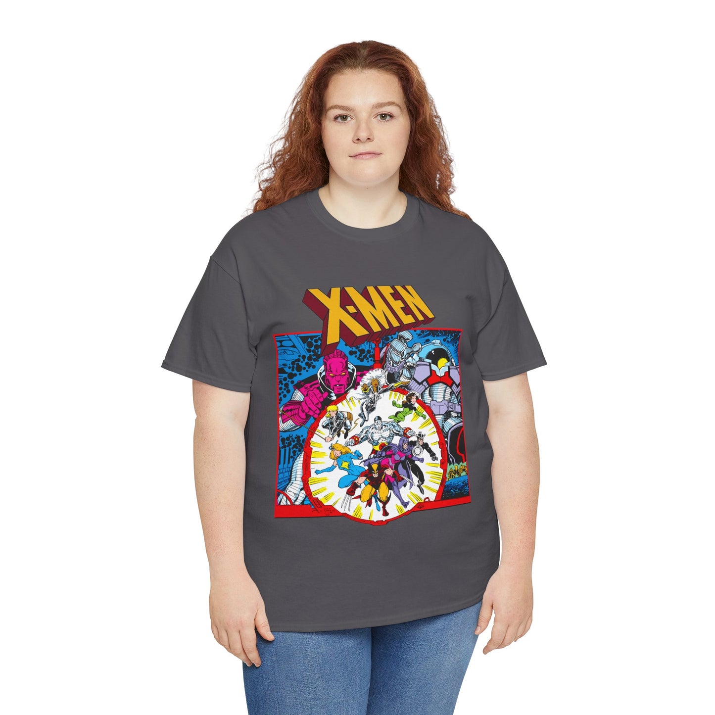 Uncanny X-Men T-Shirt - Arthur Adams Art - Wolverine, Havok, Rogue, Colossus, Psylocke, Longshot, Storm, Dazzler - High Evolutionary - Marvel Comics