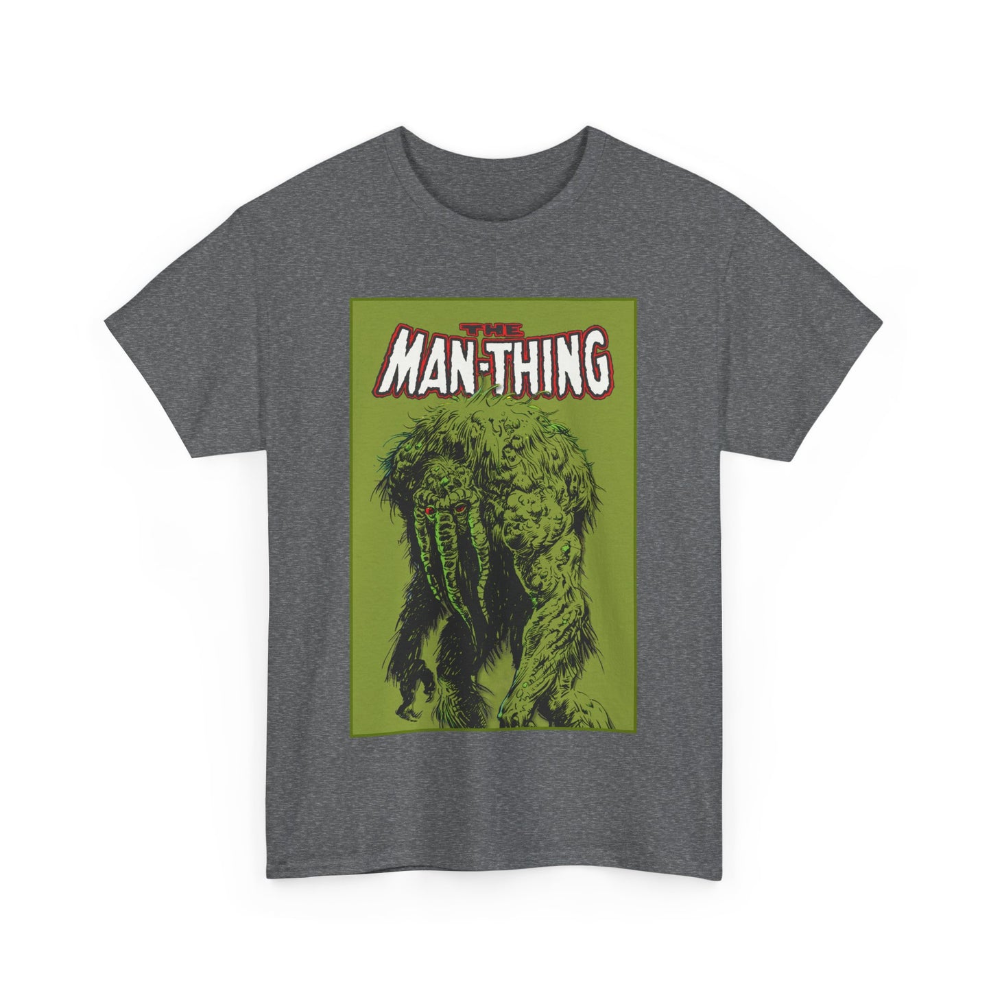Man-Thing T-Shirt - Marvel Comics - Whatever Knows Fear Burns At The Touch - Swamp Monster