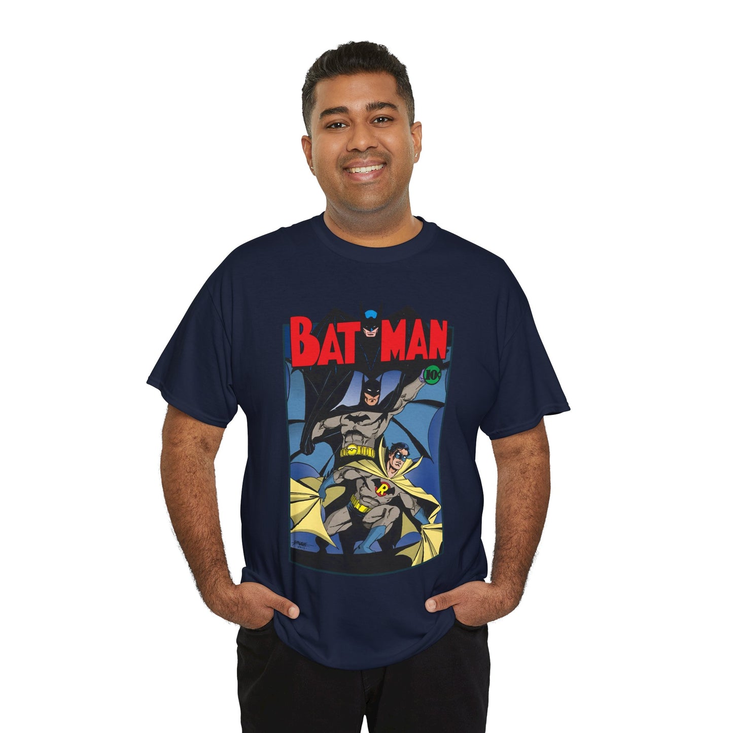Batman & Robin T-Shirt - George Perez Art - Earth 2 - DC Comics - Golden Age JSA - Bruce Wayne & Dick Grayson