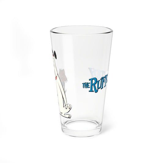 Ruff and Reddy Show Pint Glass, 16oz - Beloved Hanna-Barbera Cartoon 1950s TV - Classic Animation - Early Saturday Morning Cartoon