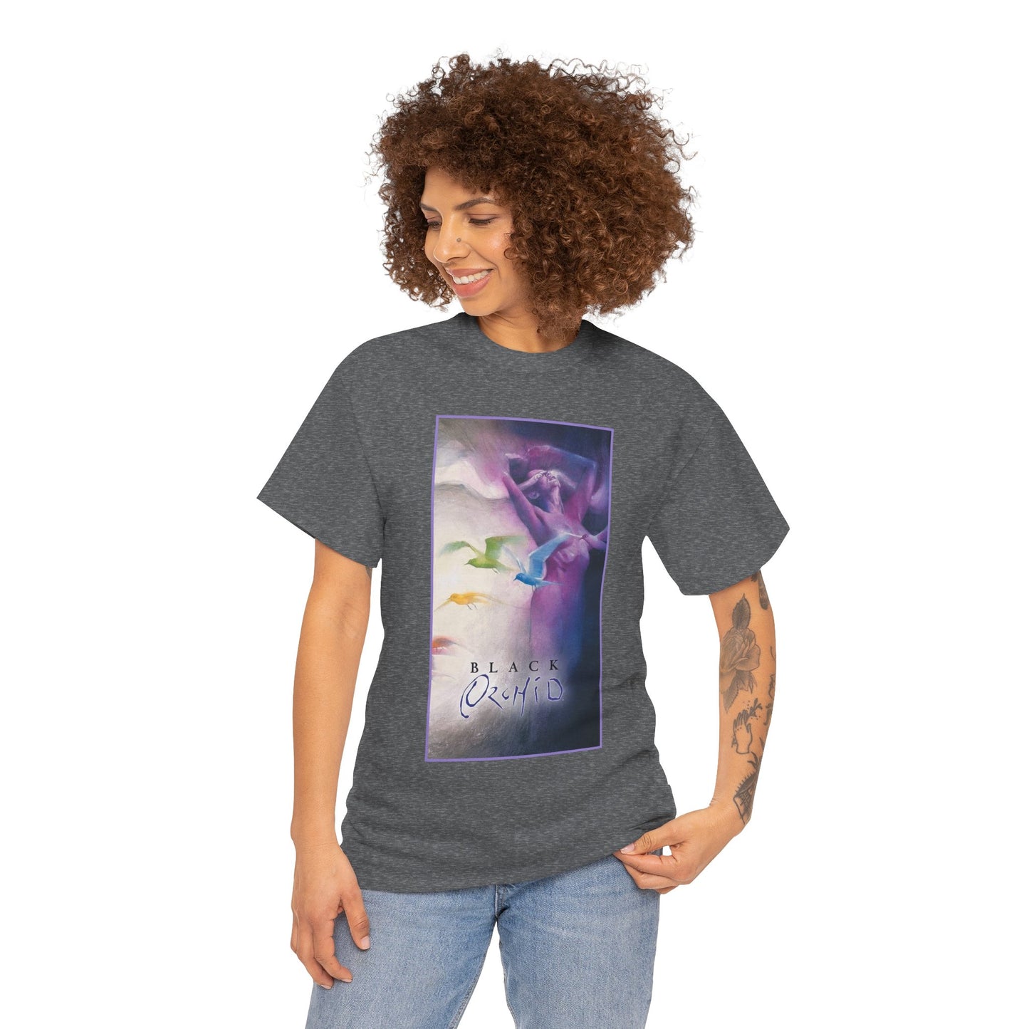 Black Orchid T-Shirt - Dave McKean Art - Susan Linden-Thorne - Neil Gaiman Story - DC Comics, Vertigo Comics