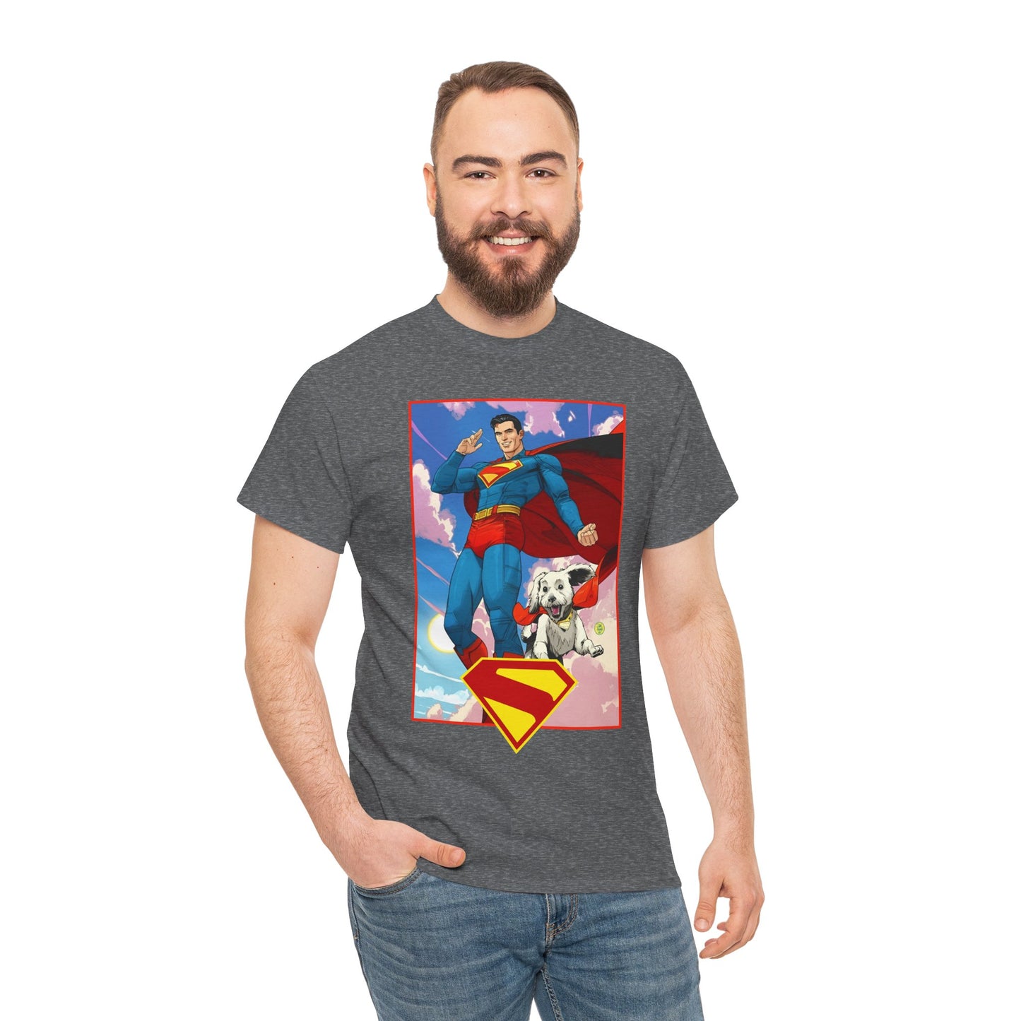 Superman & Krypto T-Shirt - DC Comics - New James Gunn Movie 2025 - Dan Mora Art - Man of Steel