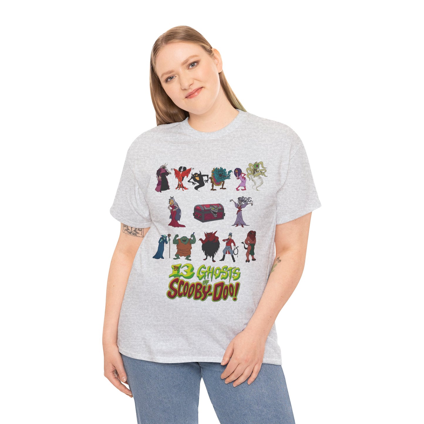 13 Ghosts of Scooby-Doo T-Shirt - Hanna-Barbera Saturday Morning Cartoon - Chest of Demons - Maldor, Queen Morbidia, Reflector Specter