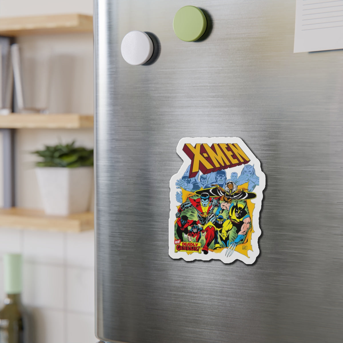Giant-Size X-Men Die-Cut Magnet - Wolverine, Storm, Cyclops, Thunderbird, Nightcrawler, Colossus - Marvel Comics - 3", 4", 5", 6"