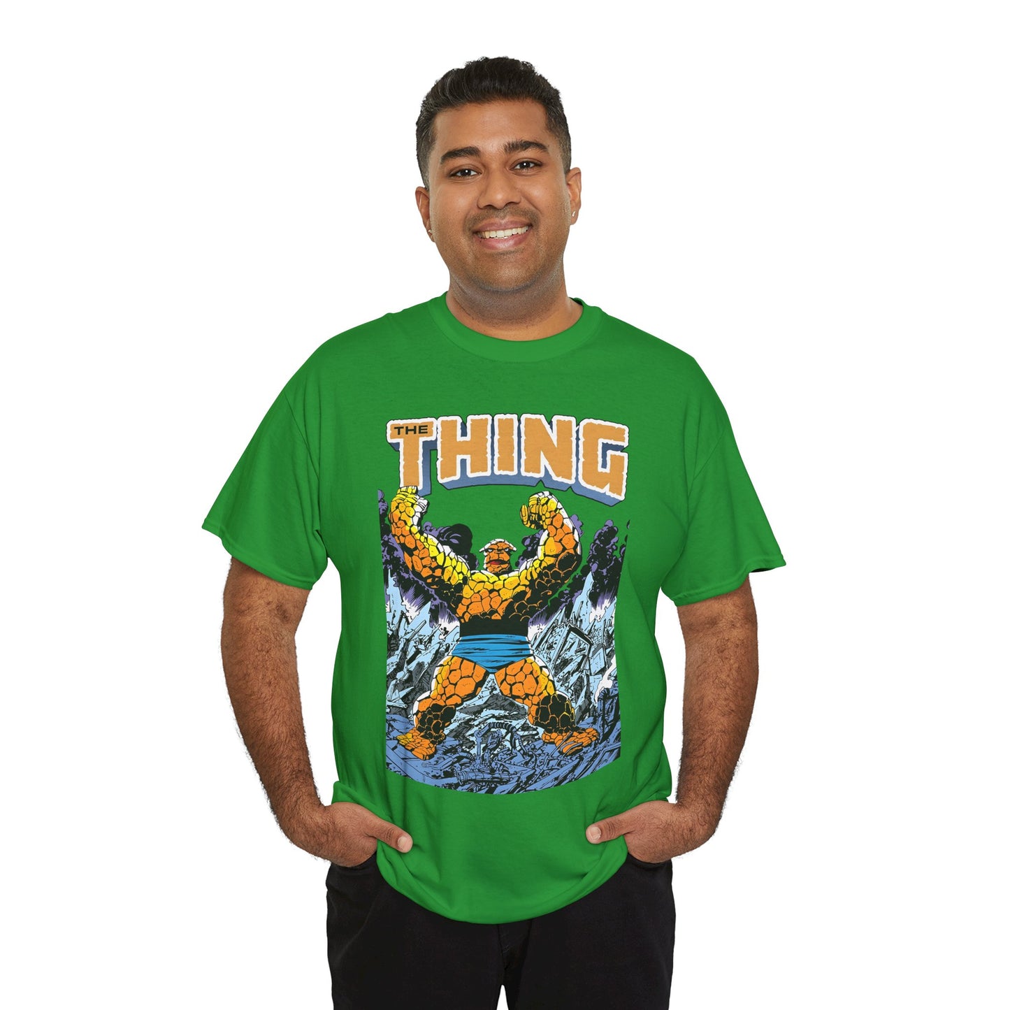 The Thing T-Shirt - John Byrne Art - Member of the Fantastic Four - Marvel Comics 1980s - Ben Grimm