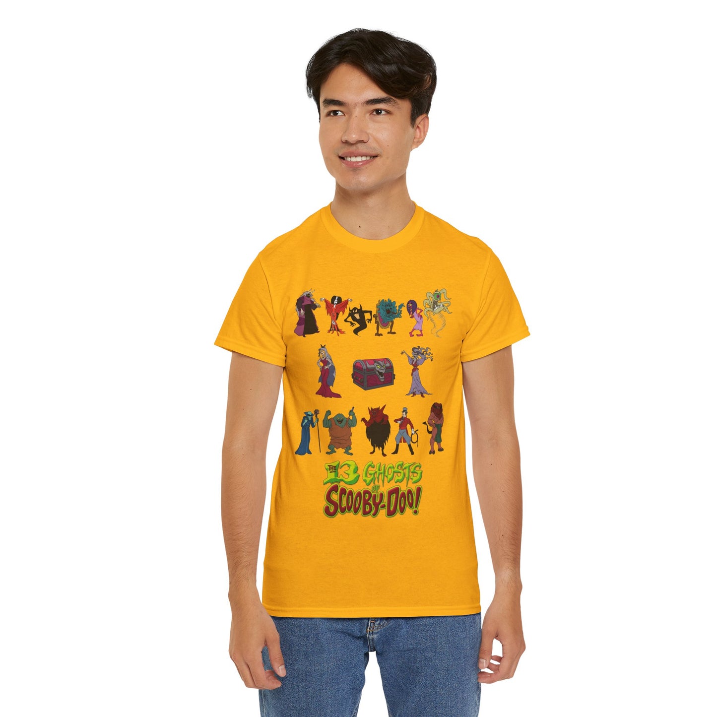 13 Ghosts of Scooby-Doo T-Shirt - Hanna-Barbera Saturday Morning Cartoon - Chest of Demons - Maldor, Queen Morbidia, Reflector Specter