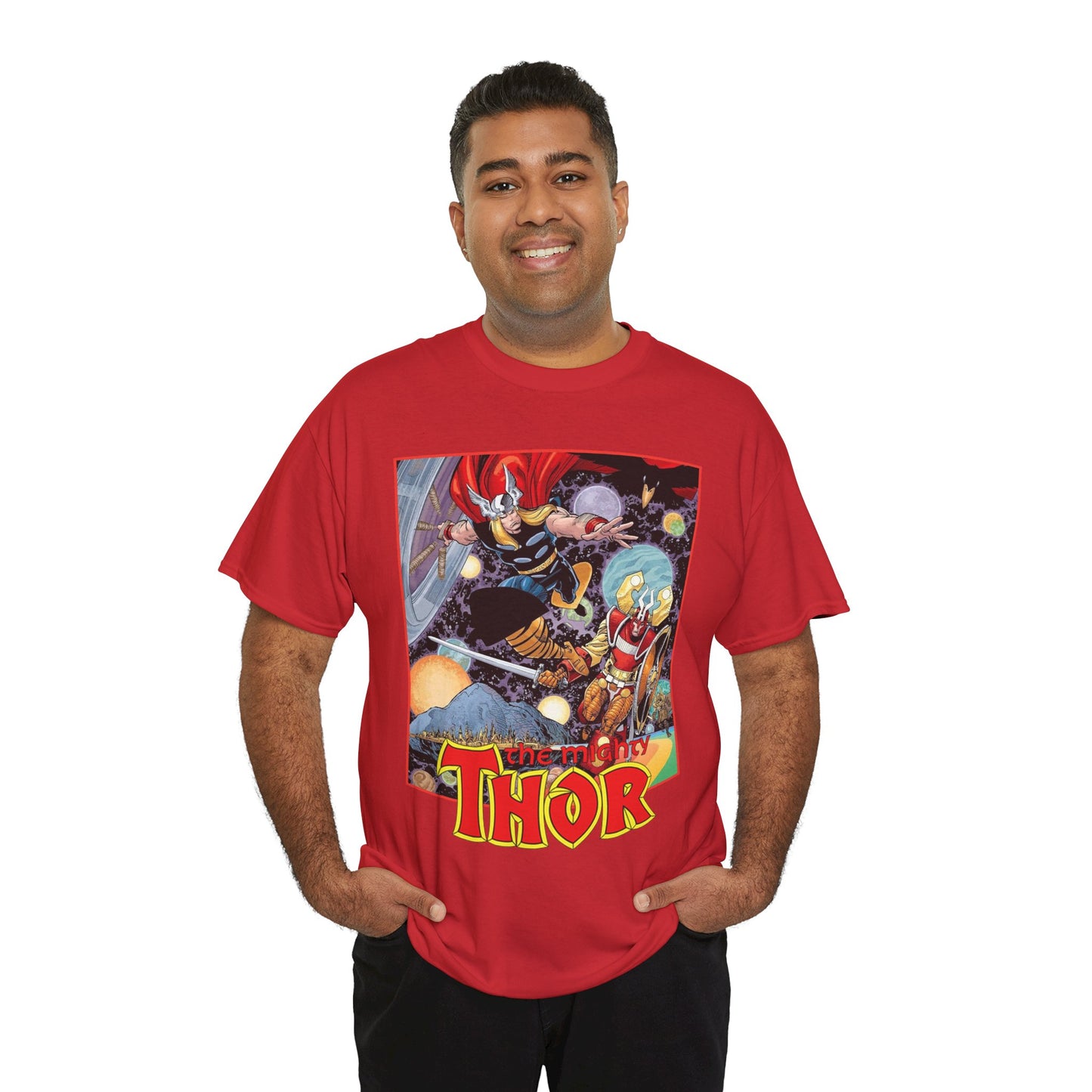 Mighty Thor T-Shirt - Walt Simonson Art - Odin, Asgard - 1980s Series - Marvel Comics