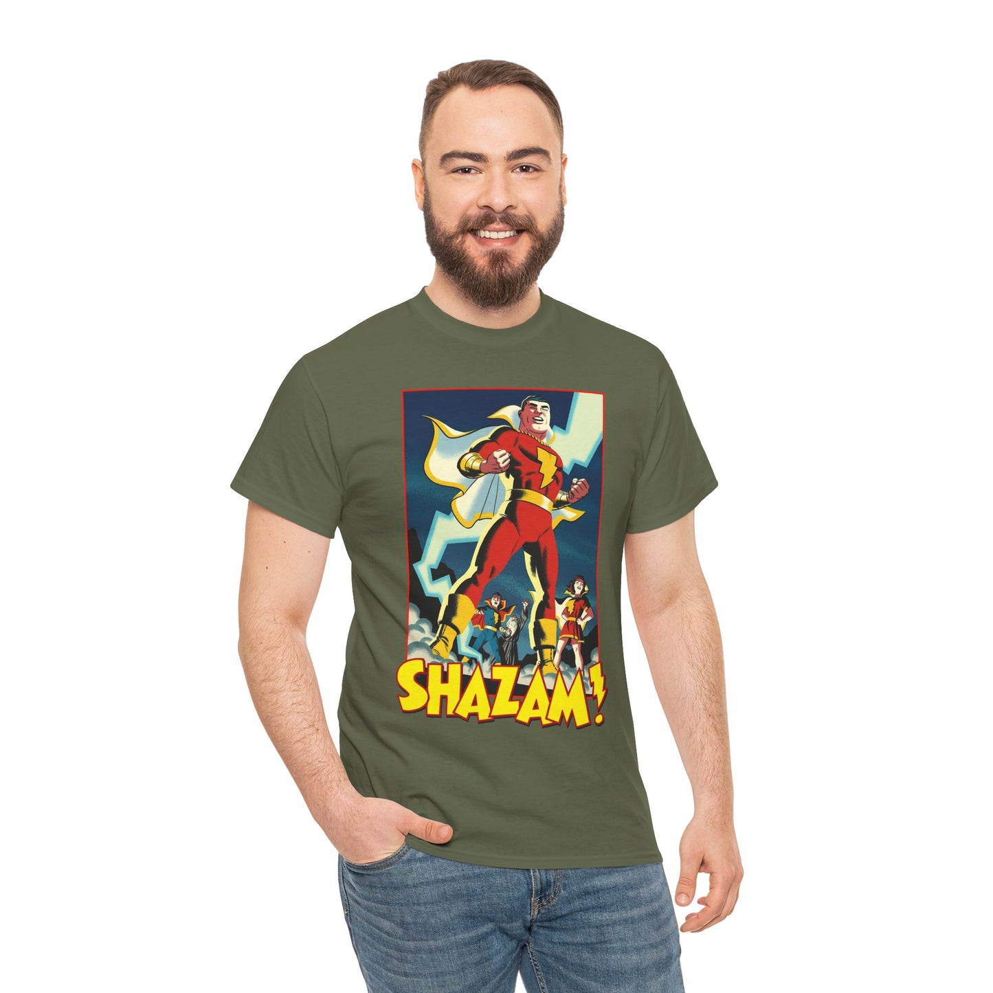 Shazam T-Shirt - Michael Cho Art - Marvel Family - Mary Marvel, Captain Marvel Jr - DC Comics