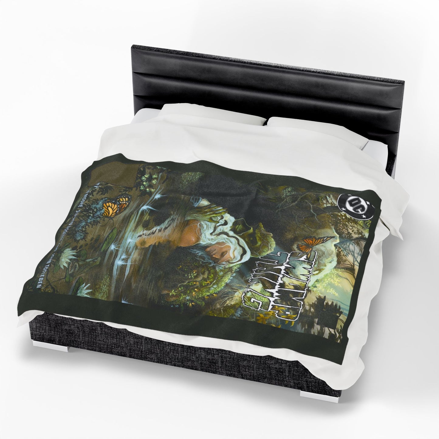 Swamp Thing Velveteen Plush Blanket 60x80" - John Totleben Art - Swamp Thing & Abby - DC Comics/Vertigo Comics Cover Art
