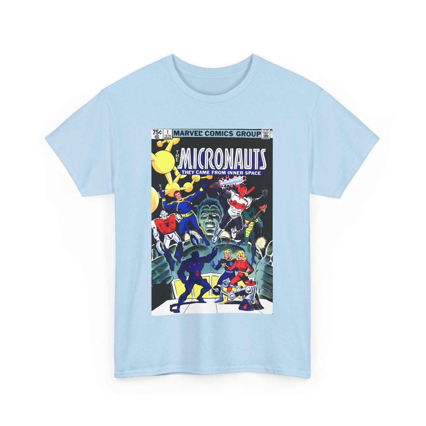 Micronauts T-Shirt - Annual #1 Cover Art - Marvel Comics - Arcturus Rann, Biotron, Marionette, Microtron, Bug, Acroyear